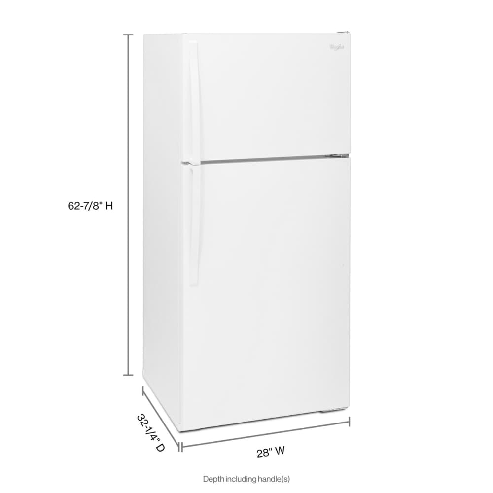 Whirlpool WRT314TFDW Top-Freezer-Refrigerators - View #4