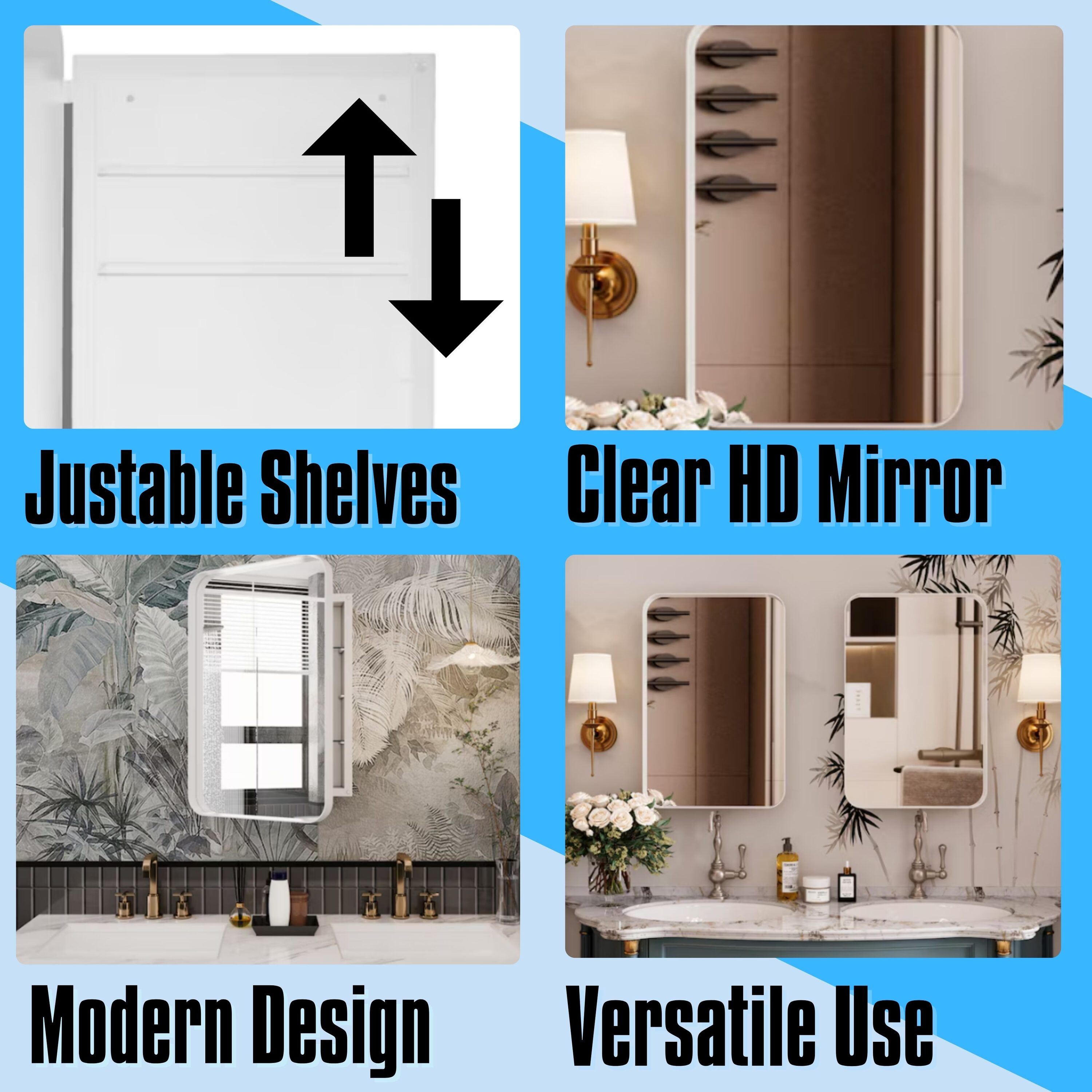 ToolCat BZ-2-45-JYG Bathroom-Medicine-Cabinets - View #2