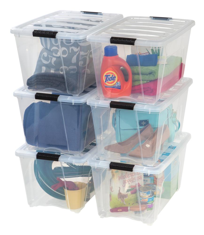 IRIS 4-Pack Heavy Duty Plastic Storage Box Large 19-Gallons (78