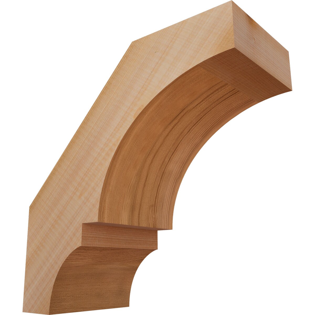 Ekena Millwork BRC06X12X12BOA00SWR 5-1/2-in x 12-in x 12-in Western Red Cedar Unfinished Wood Balboa Smooth Knee Brace