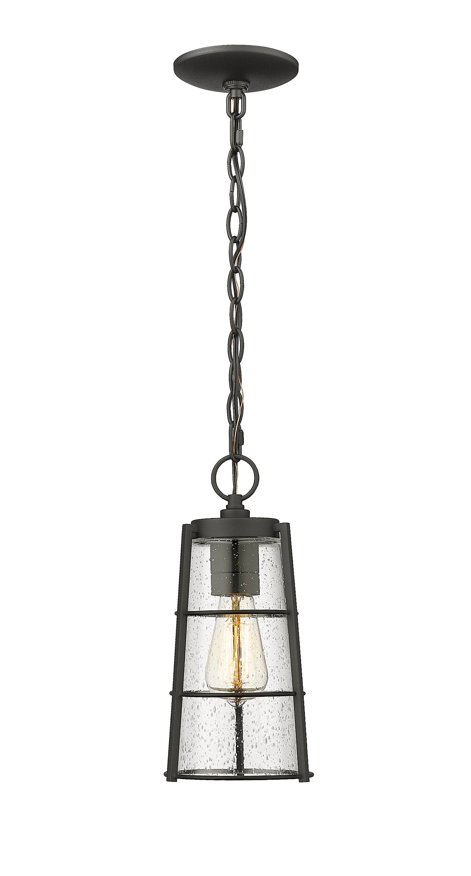 Z-Lite 591CHM-BK Complete-Post-Lights - View #4