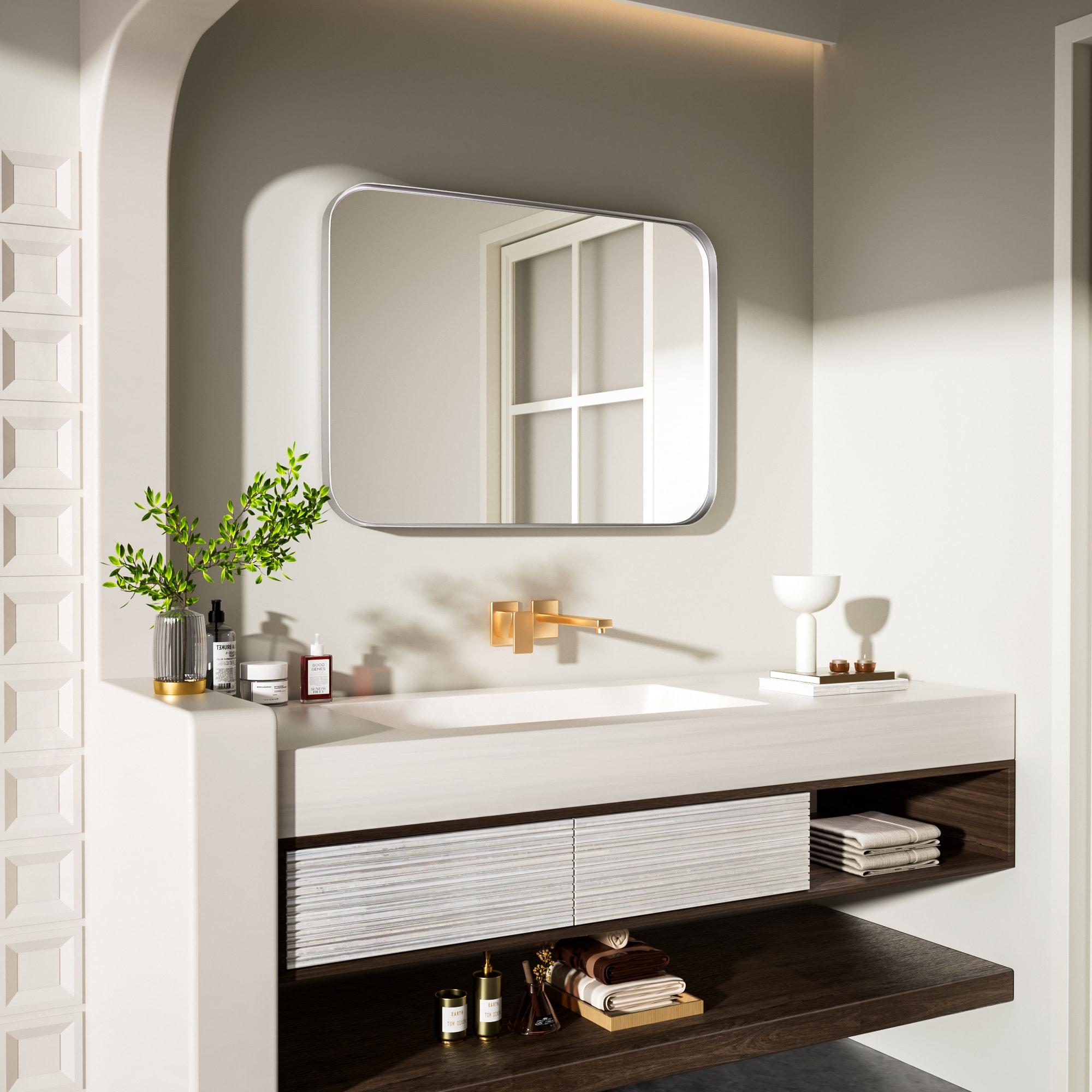 LOVMOR Y-TM2230-S Framed-Bath-Mirrors - View #4