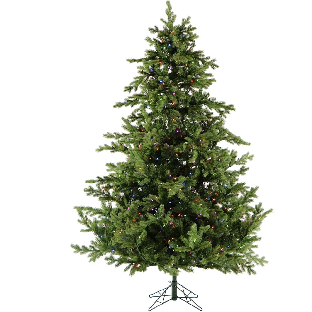 Fraser Hill Farm 9-ft Foxtail Pine Pre-lit Artificial Tree ...