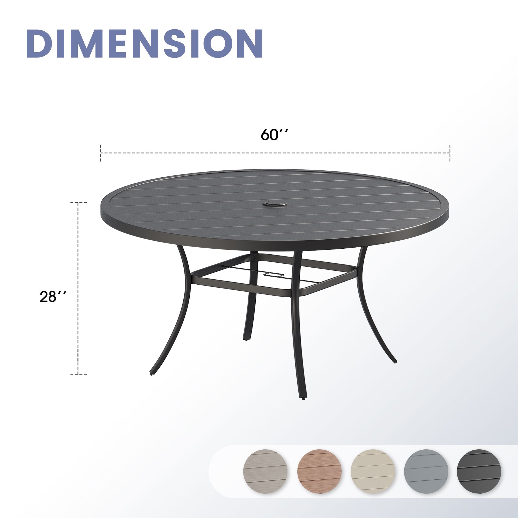 VICLLAX RBT06BL-LS-VC Patio-Tables - View #8