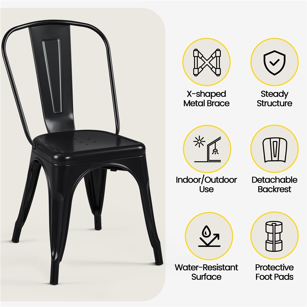Yaheetech LSBVF10001 Dining-Chairs - View #3