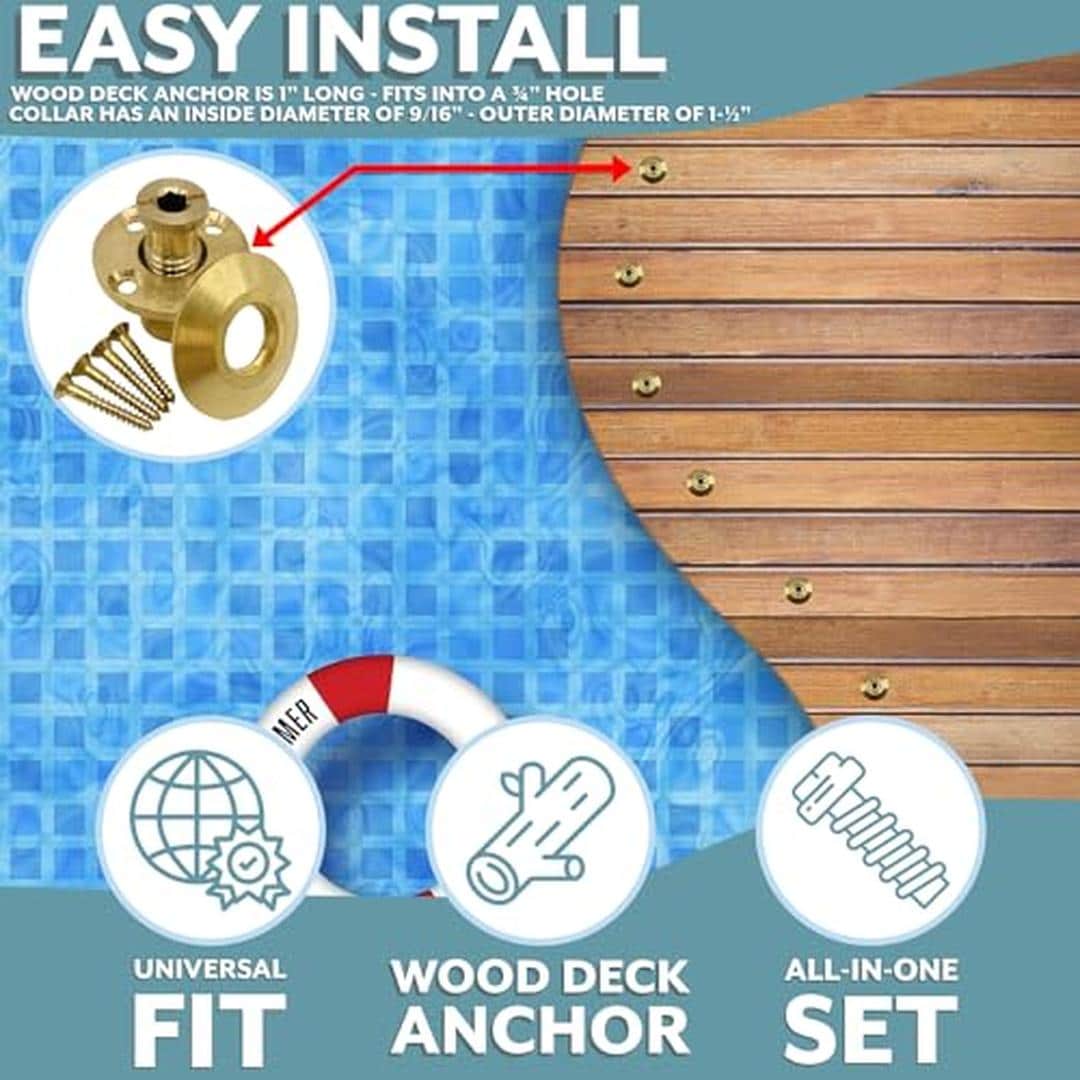 Poolzilla WOOD-ANCHOR-1PK Pool-Covers - View #4