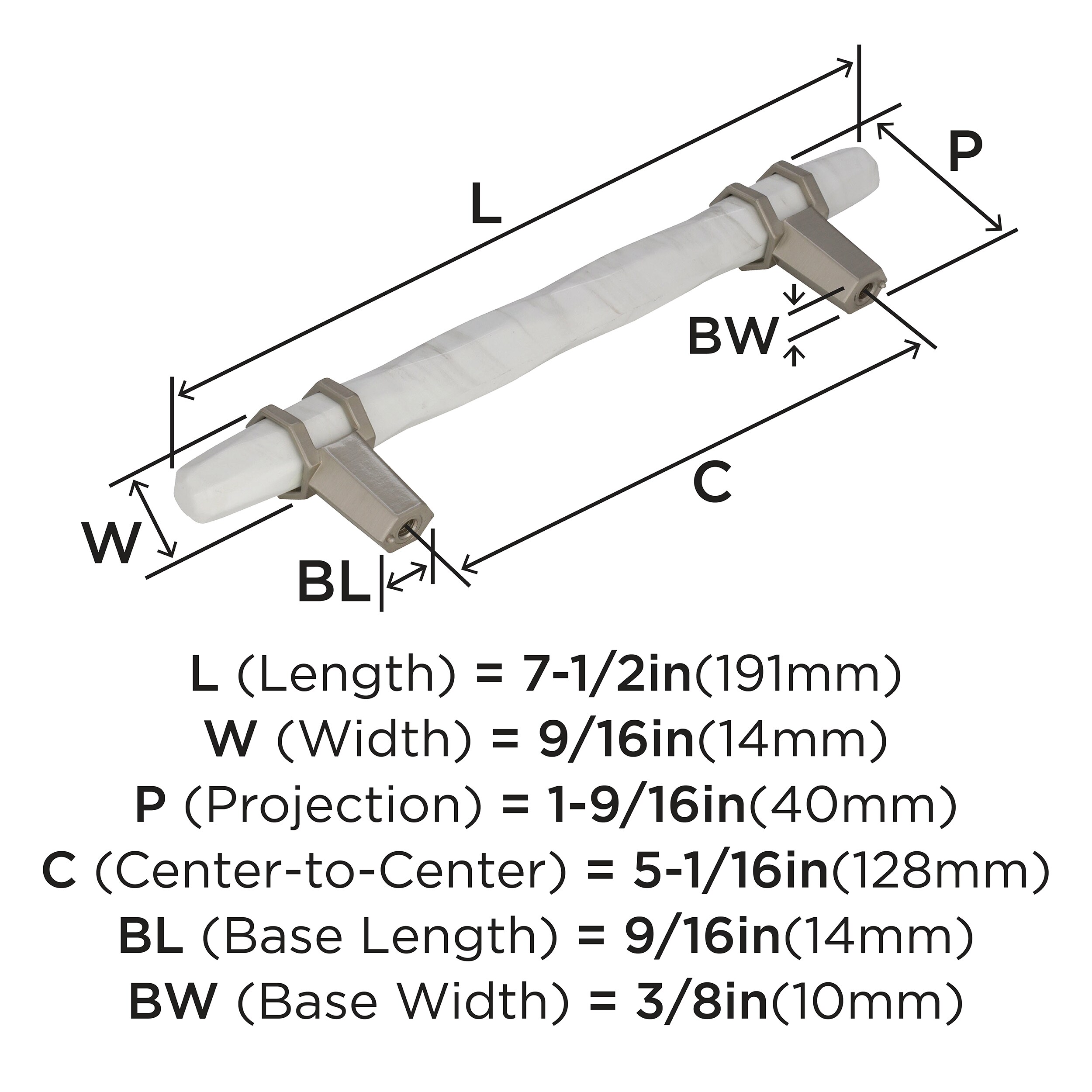 Amerock BP36649MWG10 Cabinet-Pulls - View #4