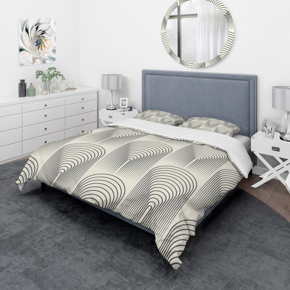 Designart BED19362-K 3 -Piece Yellow King Duvet cover Set