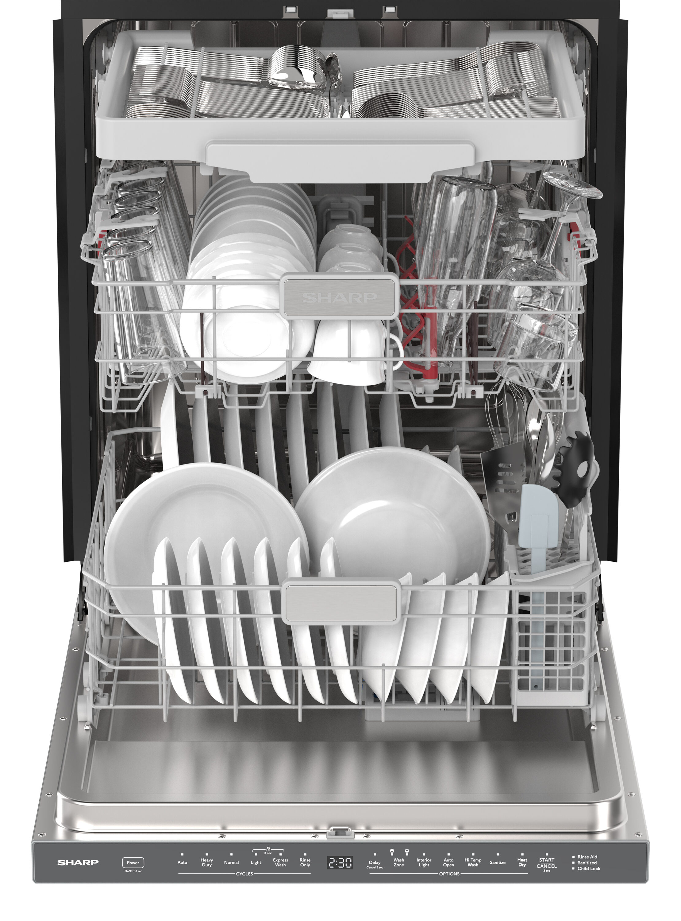 Sharp SDW6768SMS Builtin-Dish - View #2