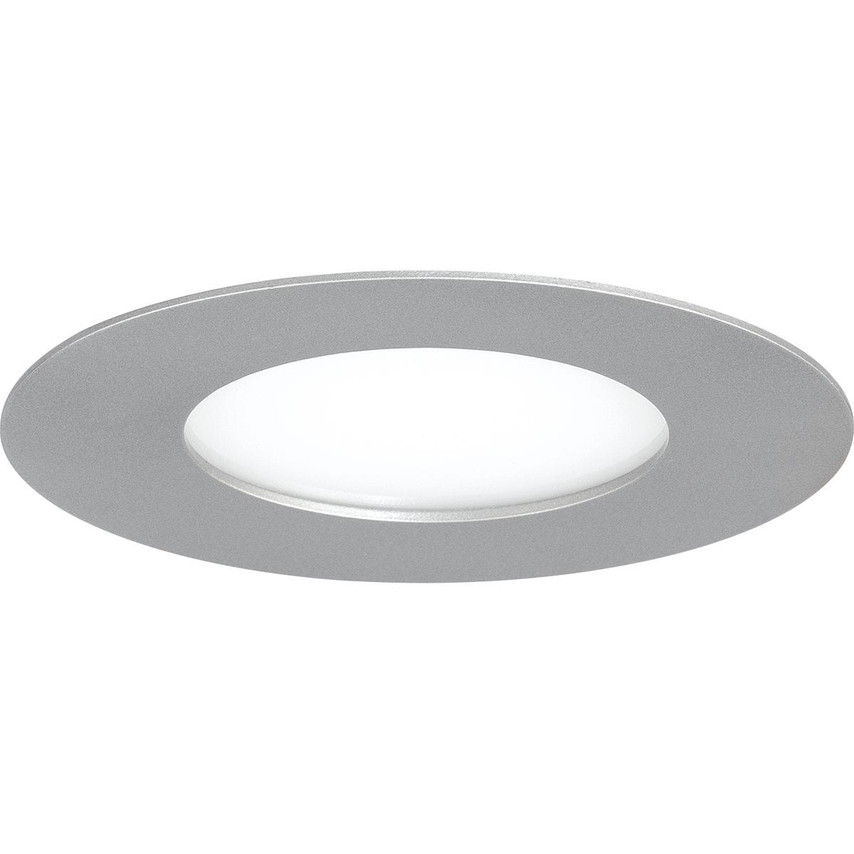 Progress Lighting P800004-009-30 Edgelit Recessed 4-in Brushed Nickel Open Recessed Light Trim
