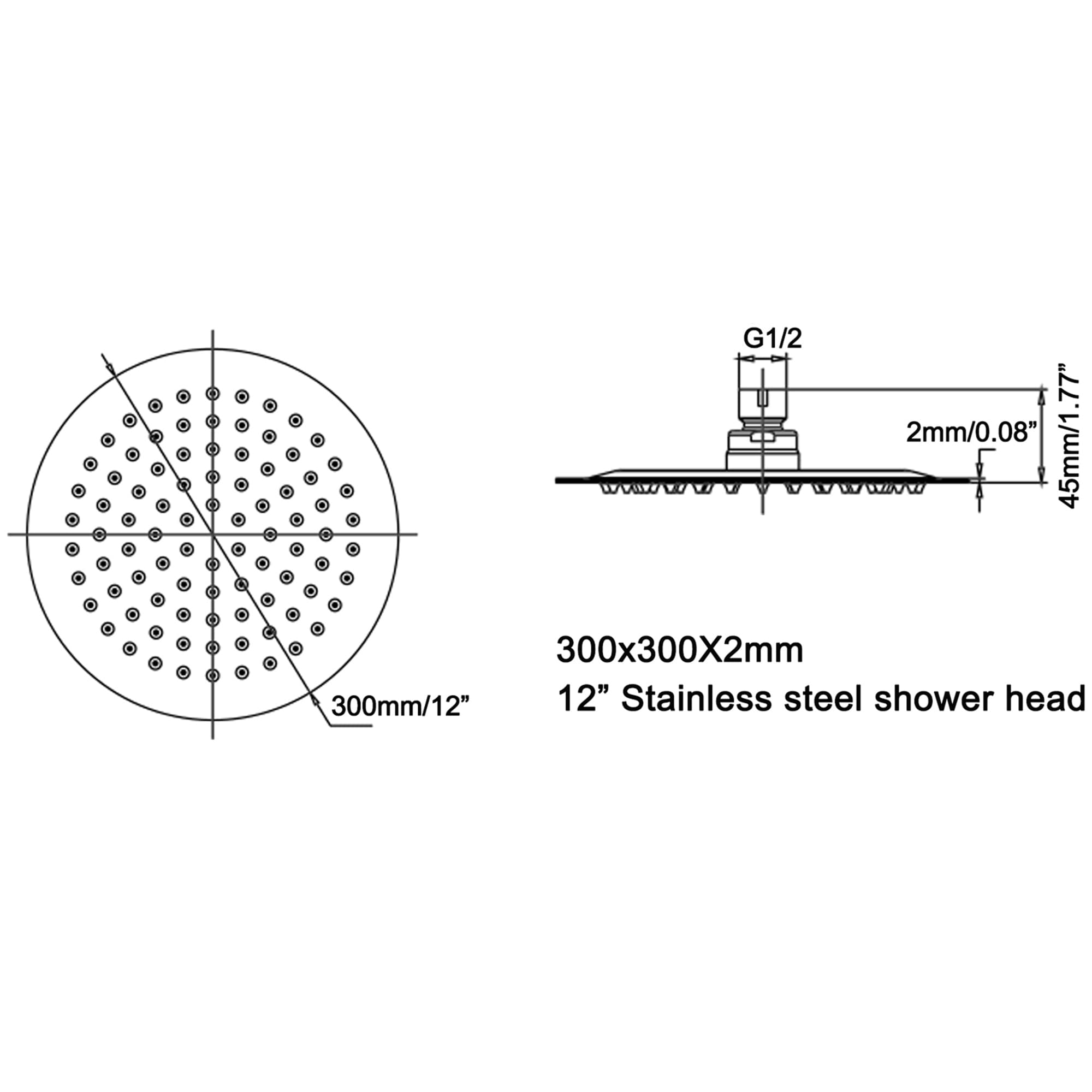 WELLFOR WB-0973 Fixed-Showerhead - View #4