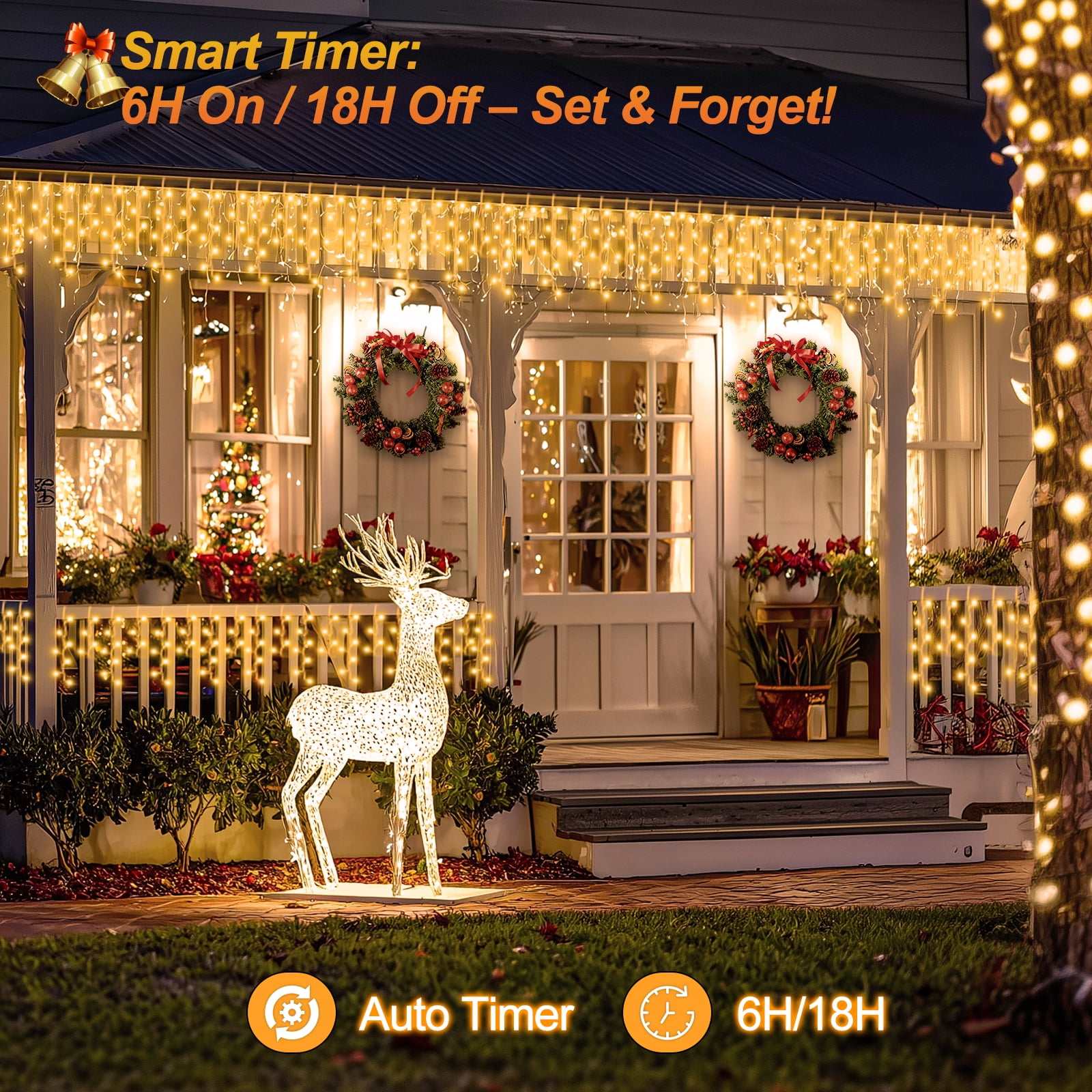 BIGHOUSE BH3003010039 Christmas-Icicle-Lights - View #4