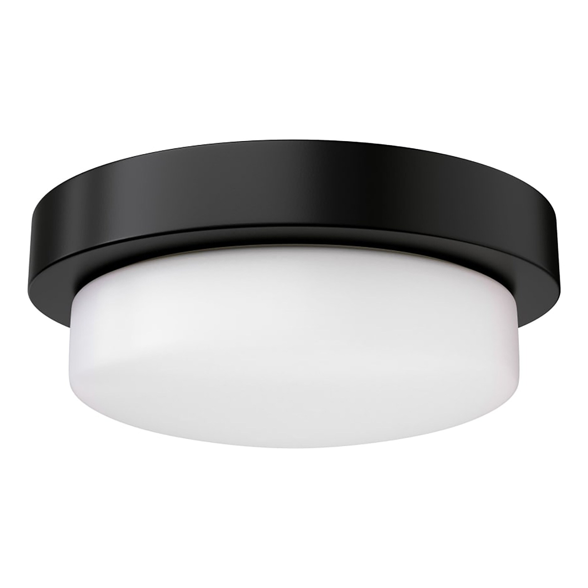 Signature Hardware 482637 Leavells 2-Light Matte Black Flush Mount Light