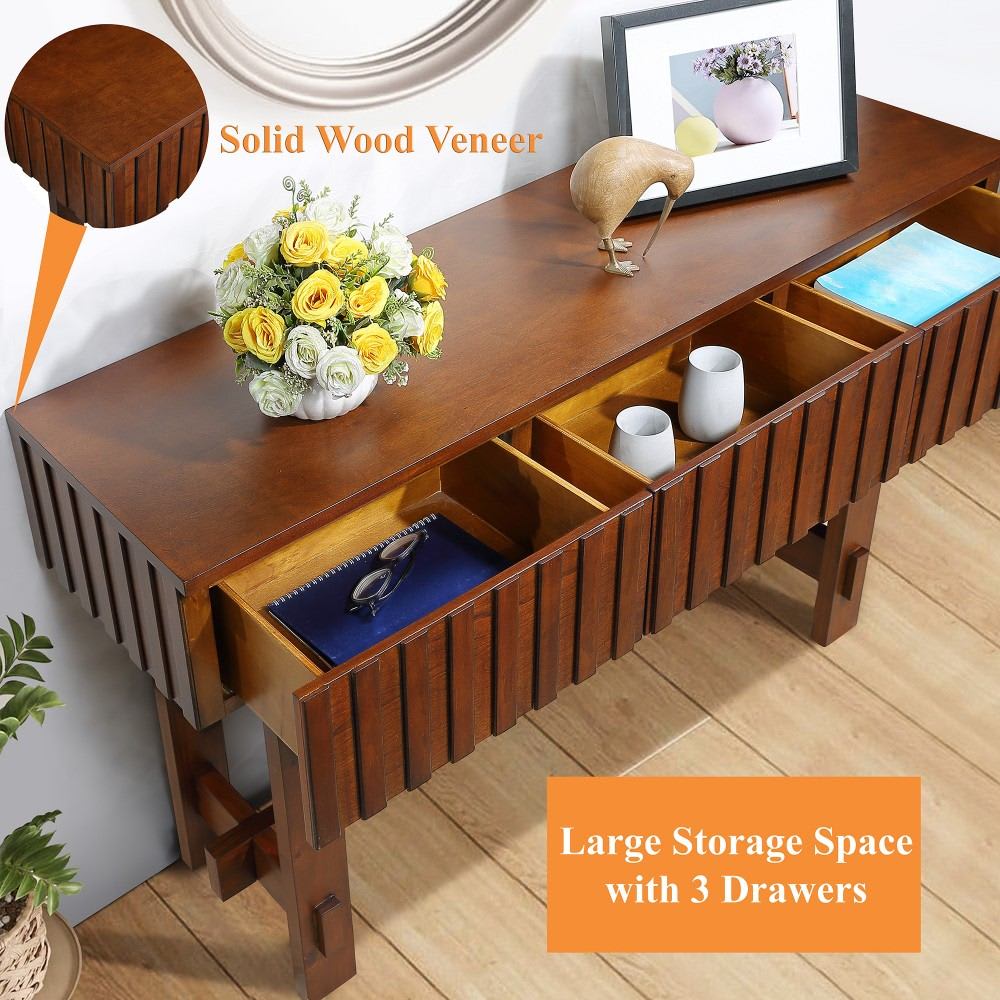 Coolbibila ALI-CONSOLE-CHERRY Console-Sofa-Tables - View #6