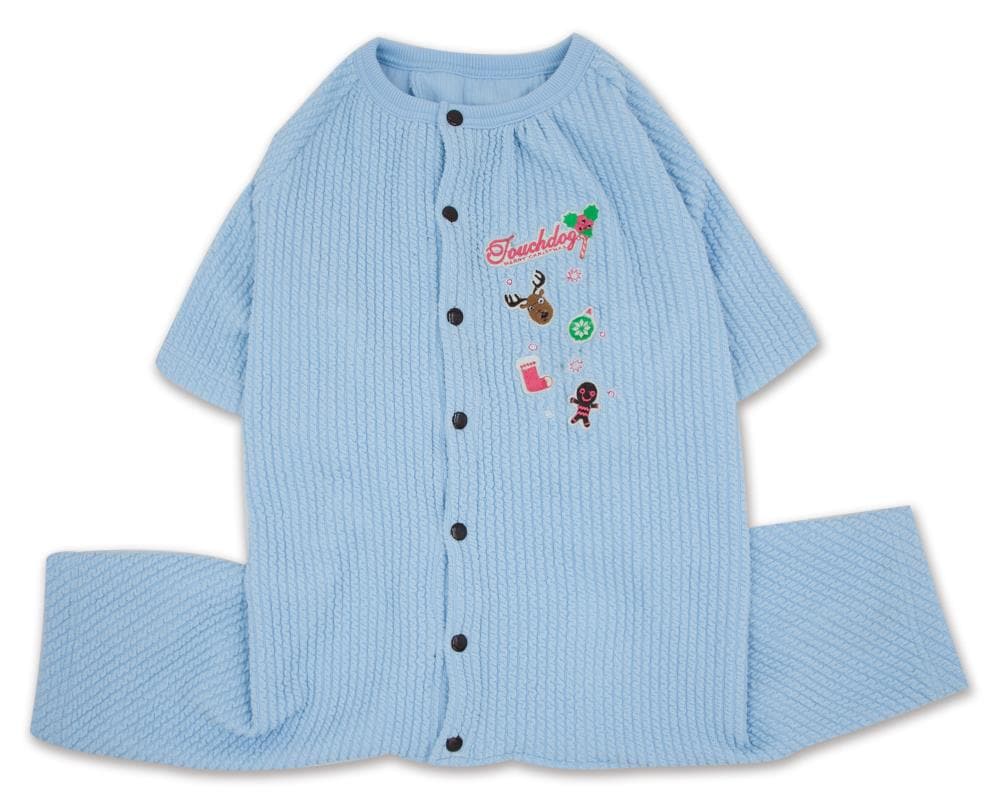 Touchdog PJ2BLSM Blue Dog/Cat Pet Pajamas Small
