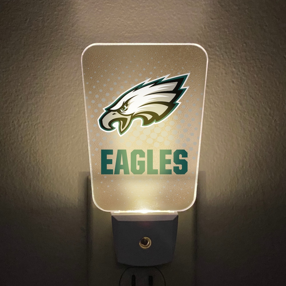 Party Animal Philadelphia Eagles Clear LED Auto On/Off Night Light | TLPH