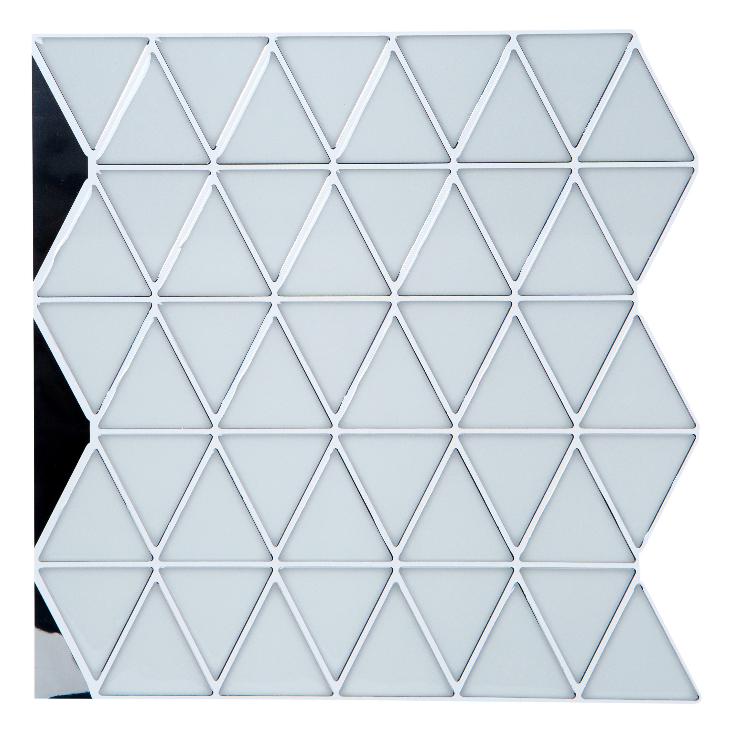 Simplify 27268-WHITE 10.24-in W x 0.04-in H Resin Kitchen Wall Accent