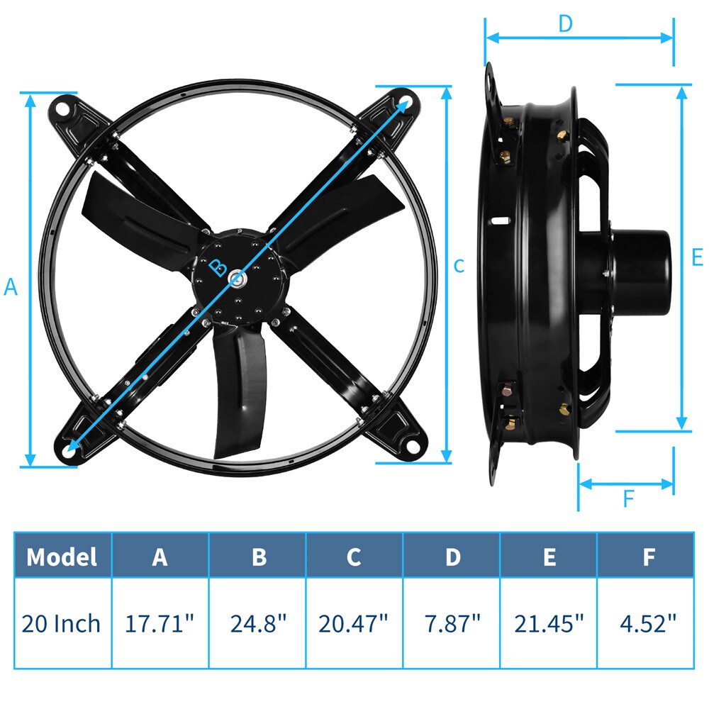 EdenDirect NYDE241206 Wall-Mounted-Fans - View #6