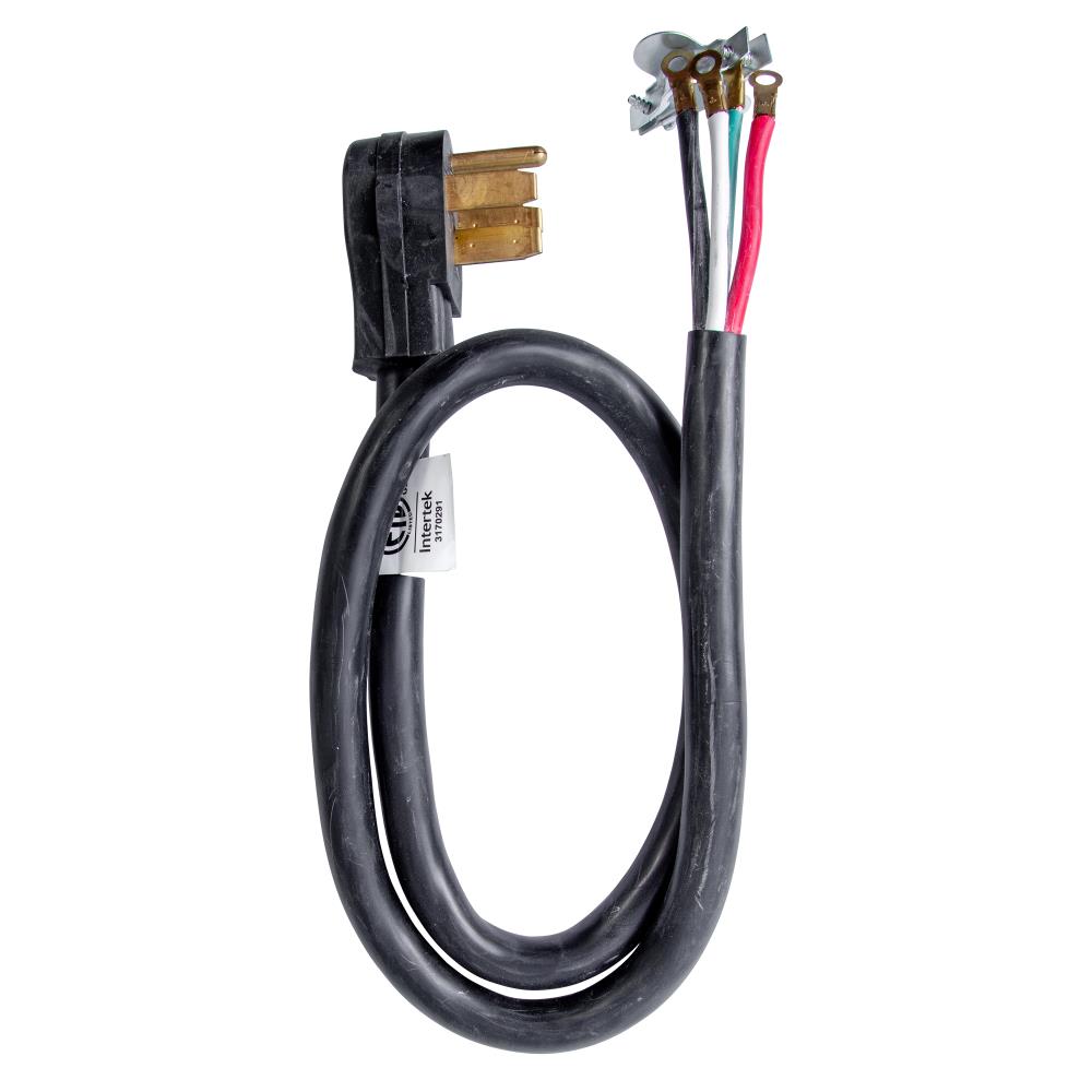 Bergen Industries R628204 4-ft 50 -Amp 3 -Prong Black Oven Appliance Power Cord