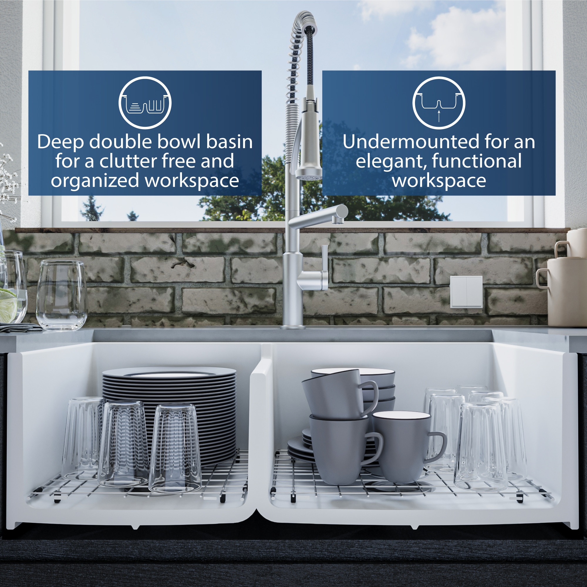 Karran FCP33DBWH Kitchen-Sinks - View #5