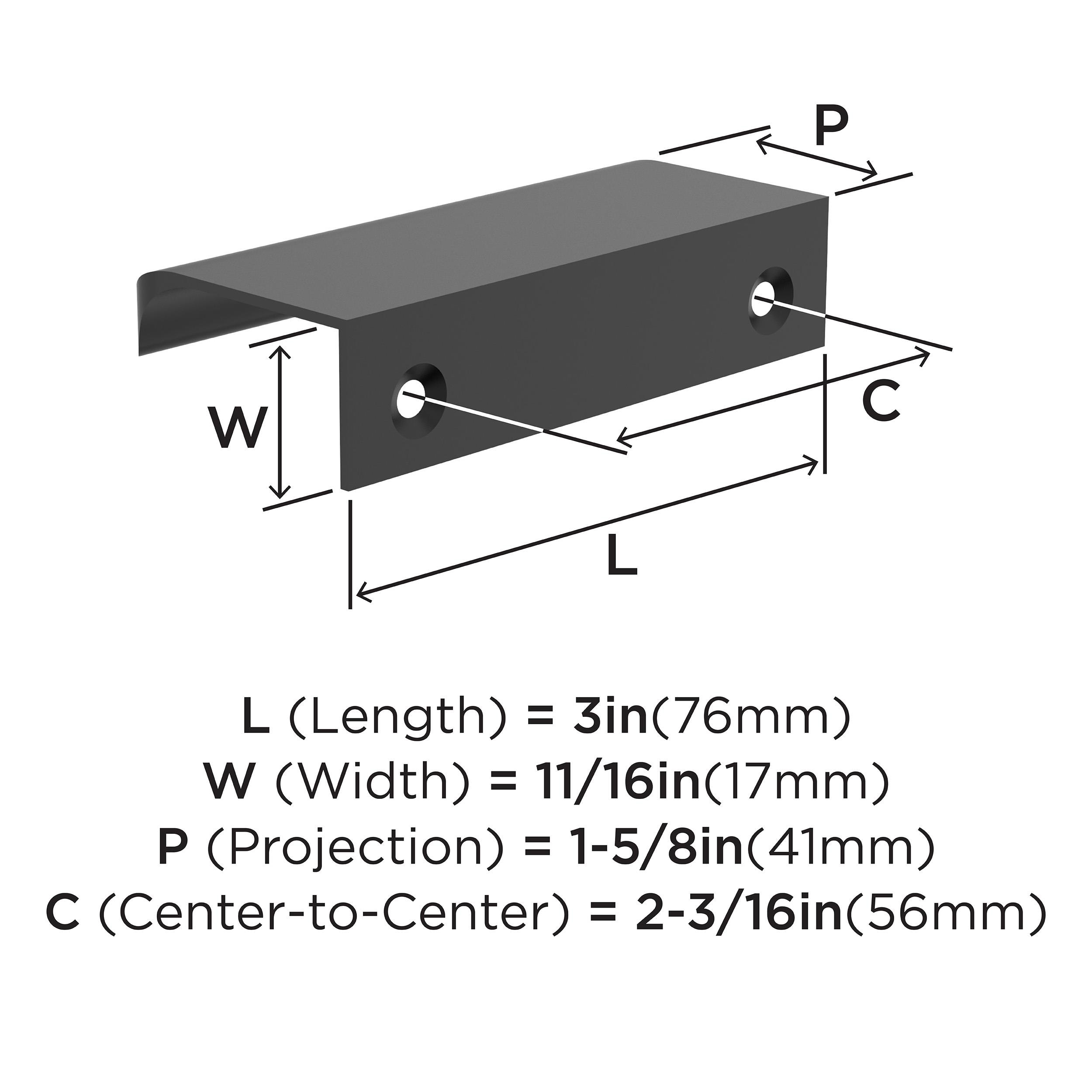 Amerock 10VMP37201MB Cabinet-Pulls - View #4
