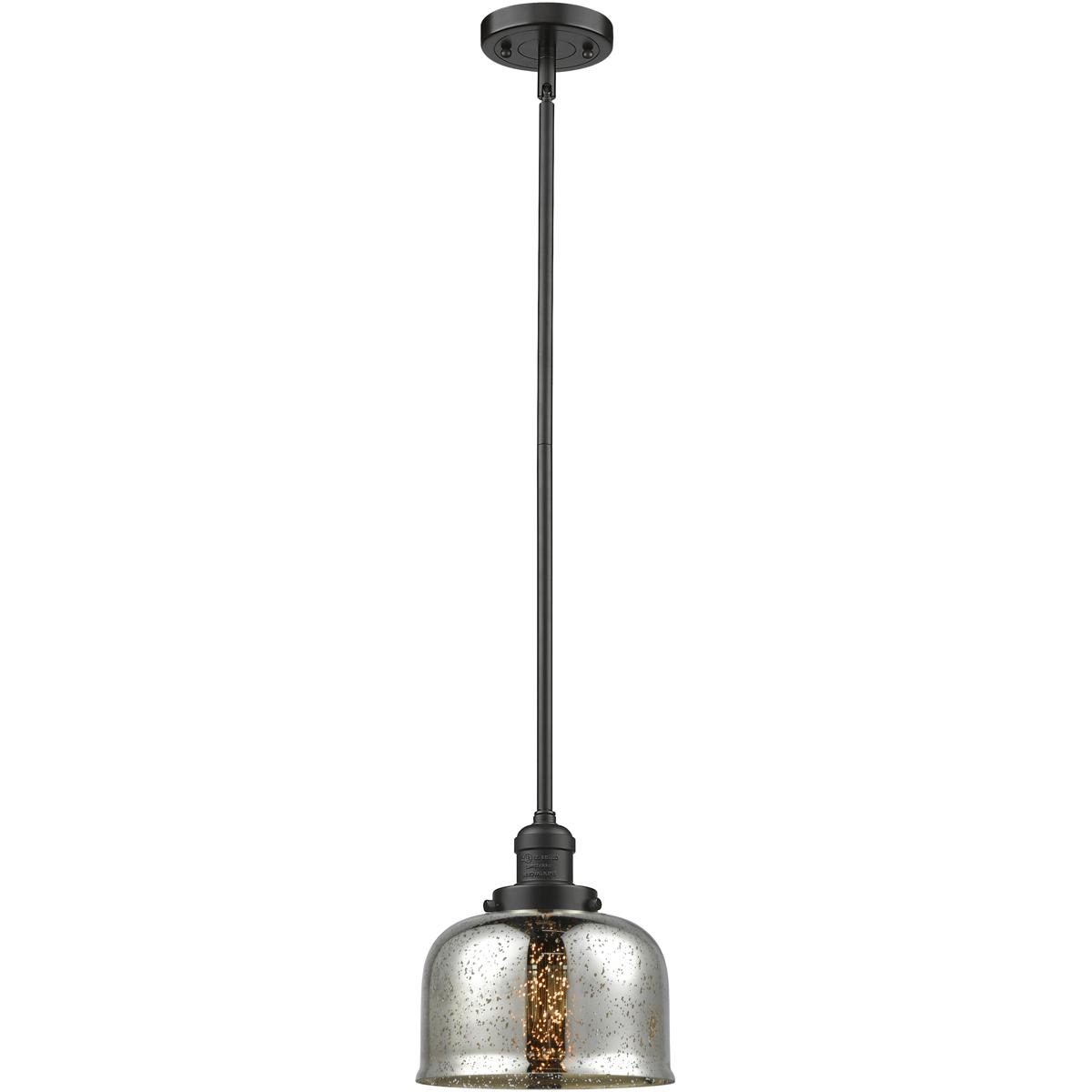 Innovations Lighting 1355520 201S-OB-G78-LED Franklin Restoration Bell Mini Pendant