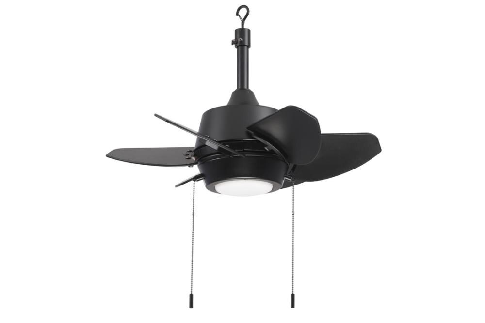 Harbor Breeze Gaskin 24 In Matte Black, 24 Inch Ceiling Fan With Light And Remote Control
