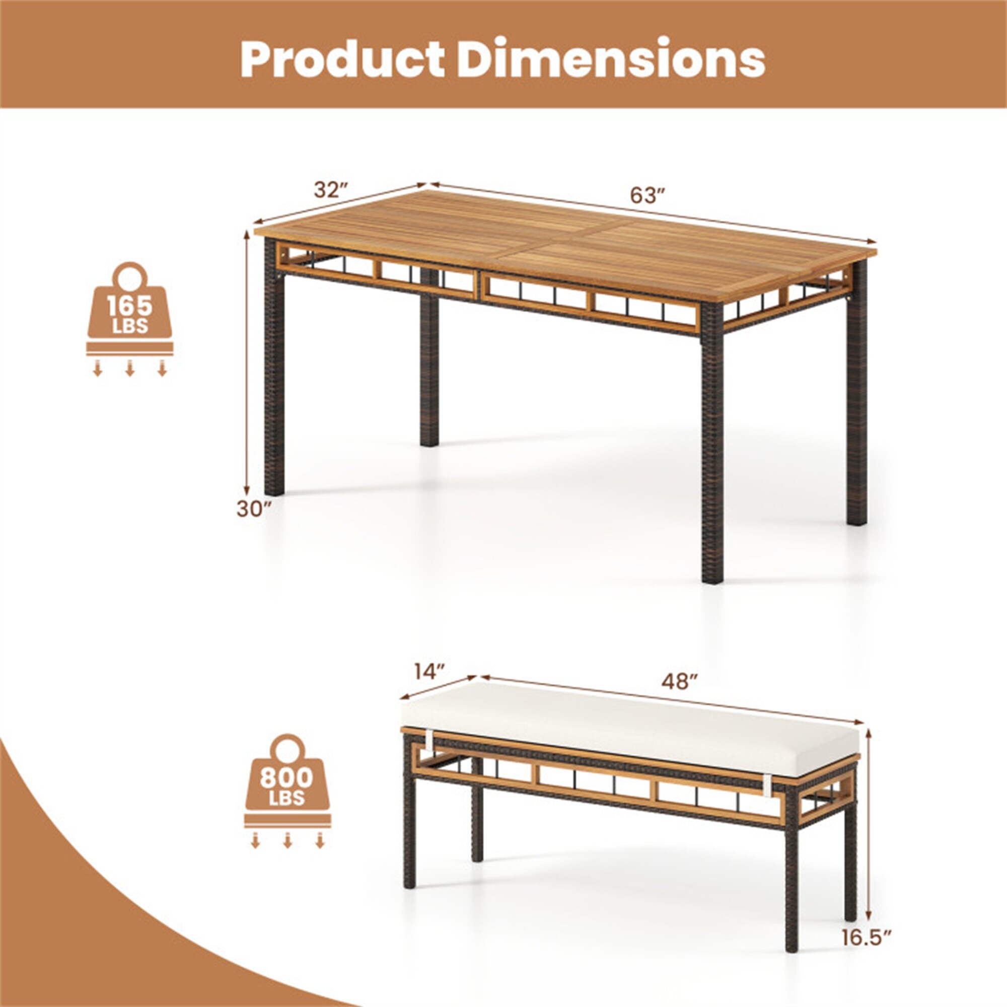 BABOOM BOM-14906WH-CO Patio-Dining-Sets - View #5