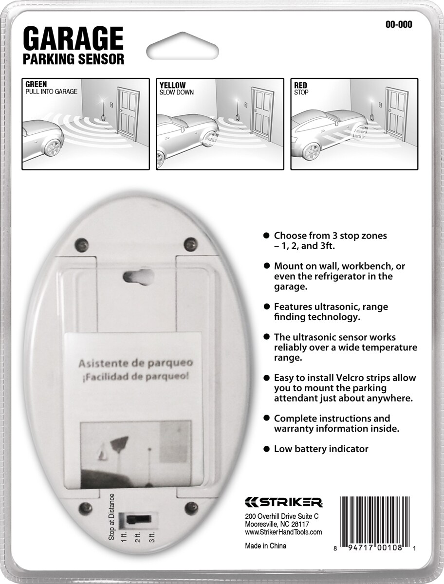 STRIKER Garage Door Opener Parking Assist at