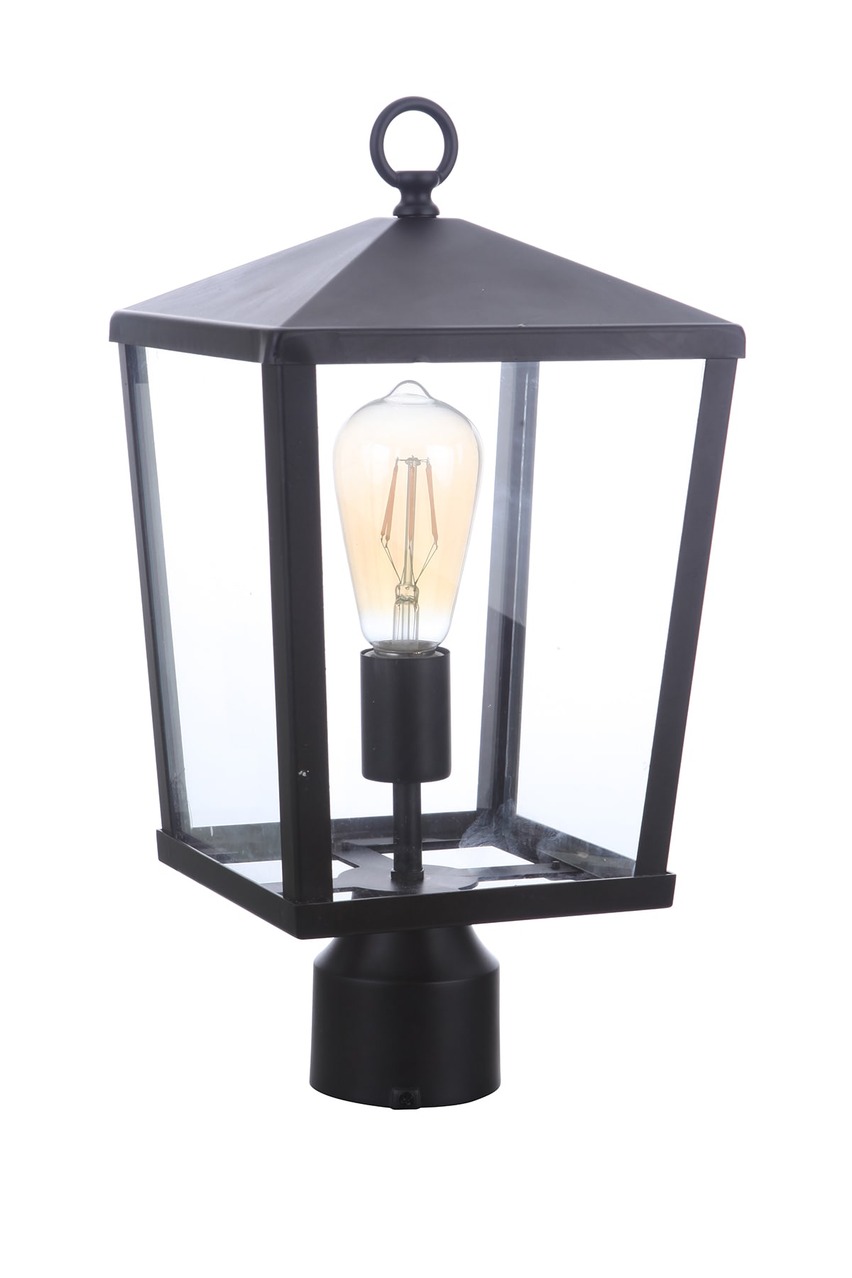 Craftmade ZA4615-MN Olsen 16-Inches Midnight Transitional Outdoor Light post lantern