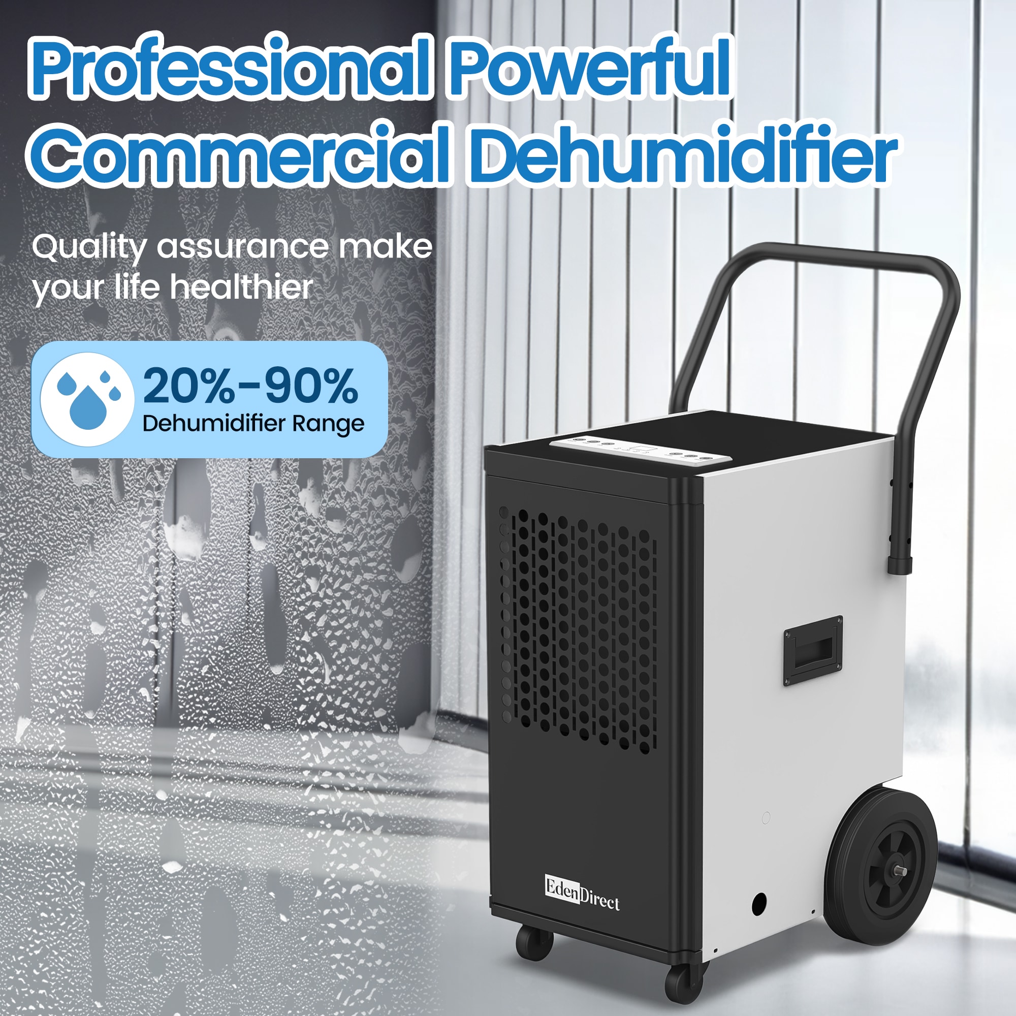 EdenDirect 150-Pint 1-Speed Dehumidifier With Built-In Pump ENERGY STAR ...