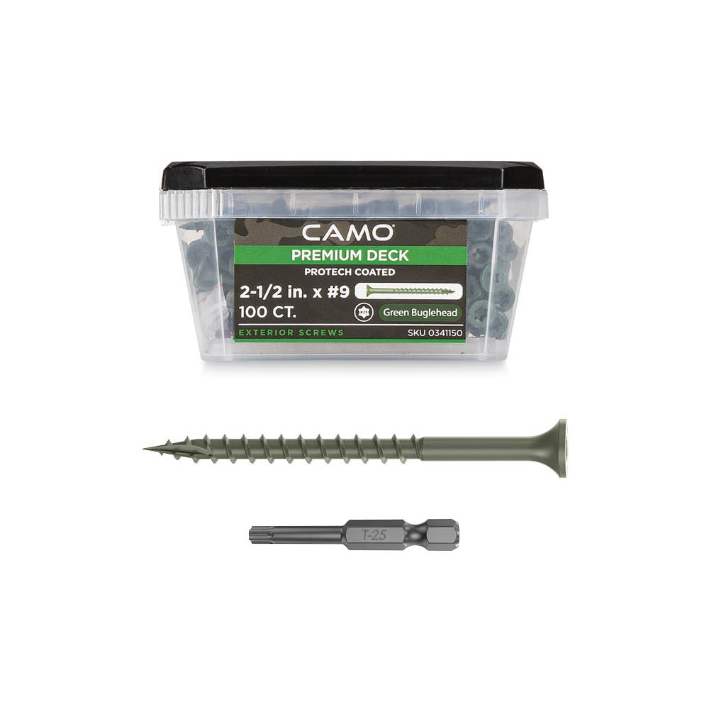 CAMO 0341150 #9 x 2-1/2-in Wood to wood Deck Screws ( 100 -Per Box )