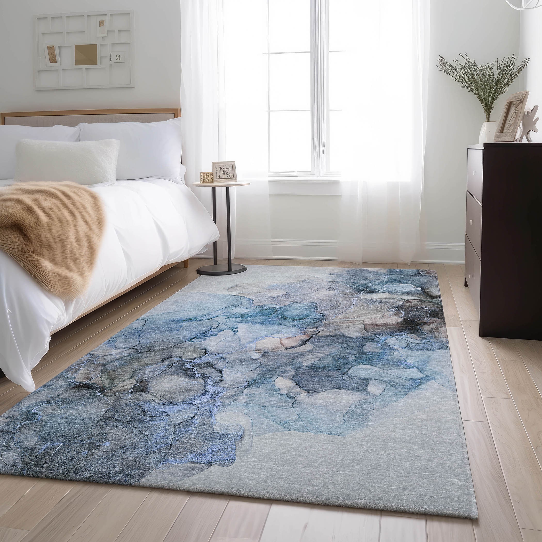 Addison Rugs AMF520PI2X8 Mayfield AMF520PI 2 x 7 (ft) Loomed Polyester Pink Rectangular Indoor Abstract Machine washable Area rug