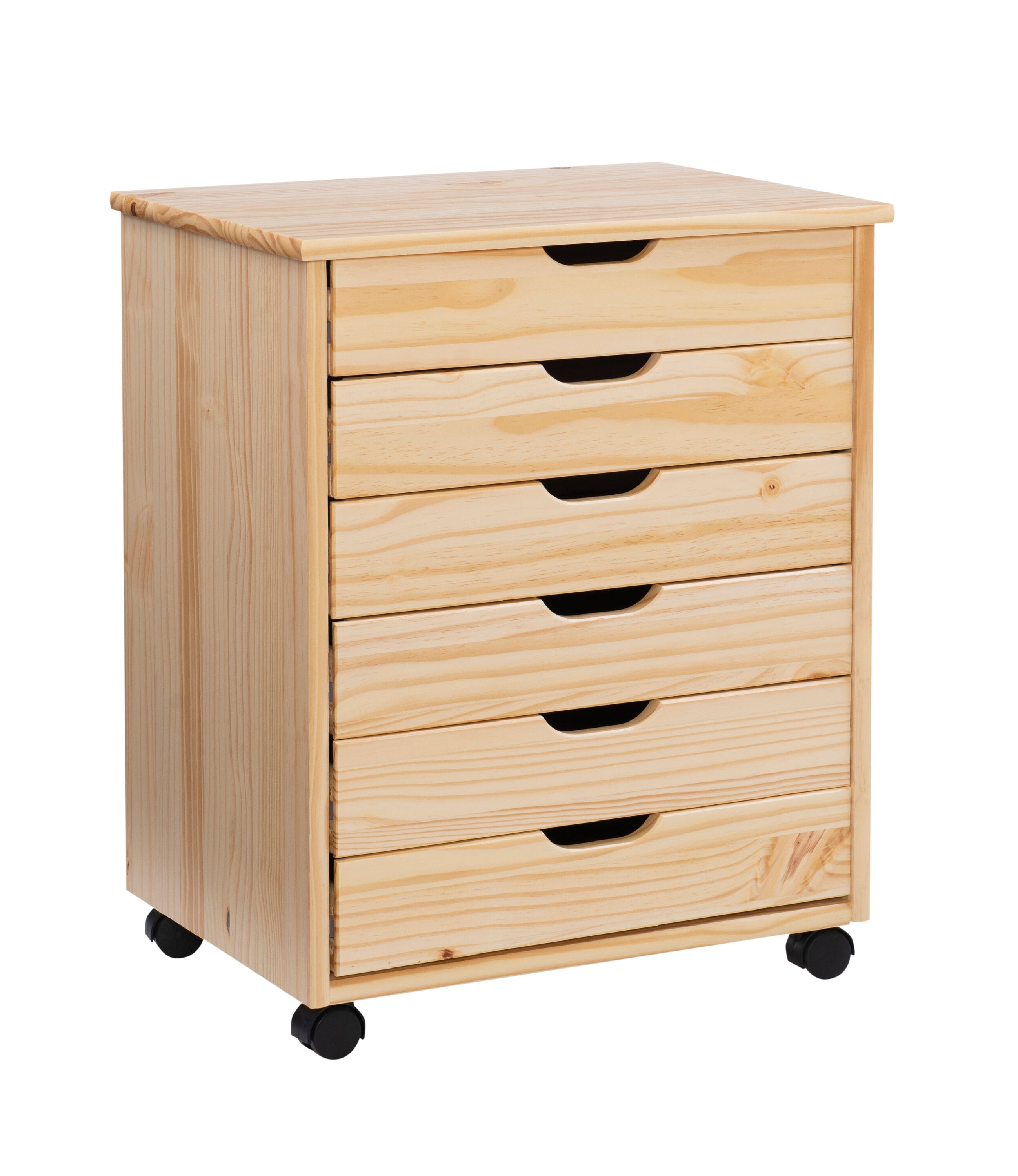 Linon LOWES1517 Natural Office cart
