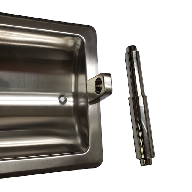 ARISTA Satin Nickel Recessed Spring-Loaded Toilet Paper Holder ARISTA Satin Nickel Recessed Spring-Loaded Toilet Paper Holder