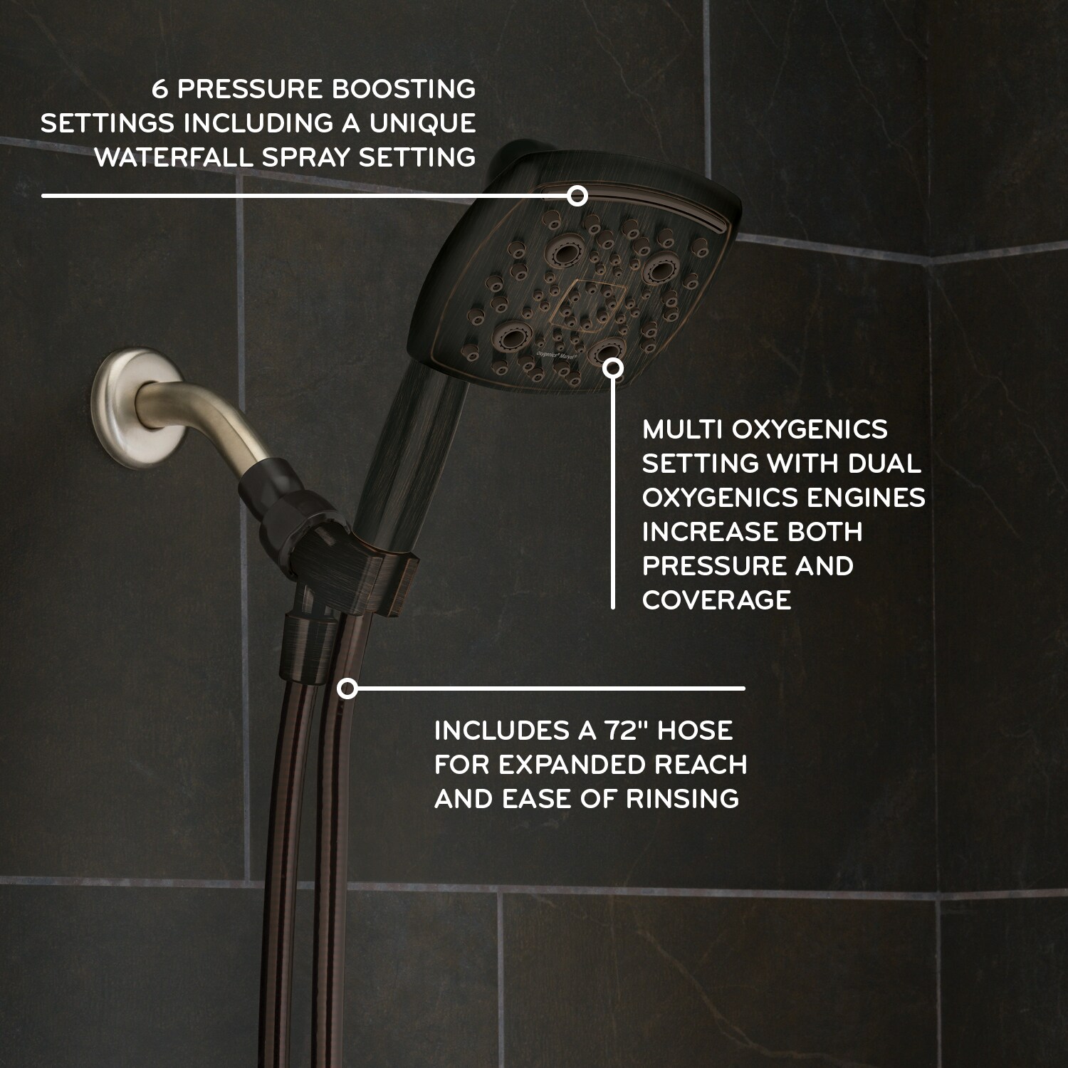 Oxygenics 55989 Fixed-Showerhead - View #2