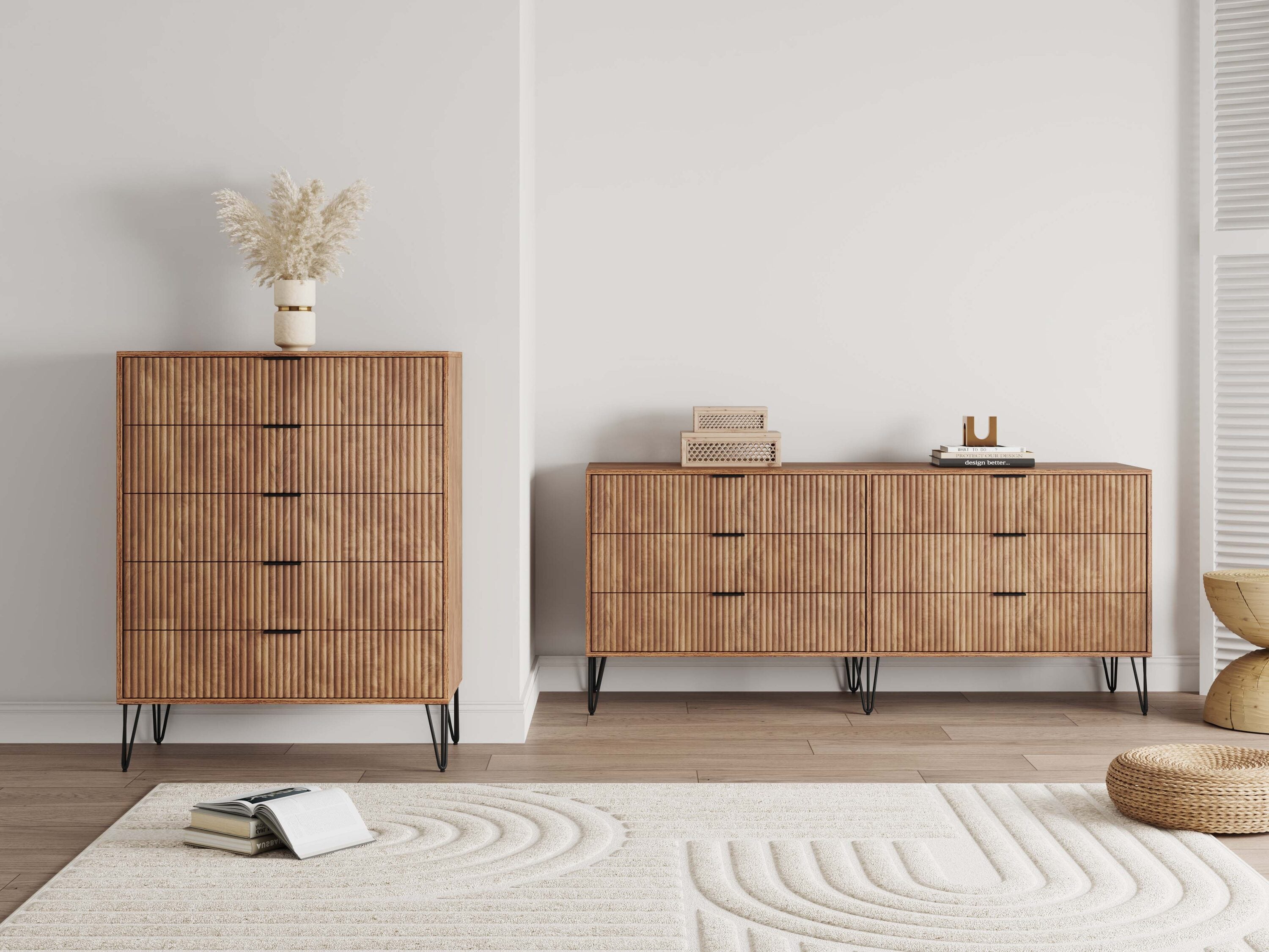 Manhattan Comfort 2-DB03-GB Golden Brown 11 -Drawer Standard dresser