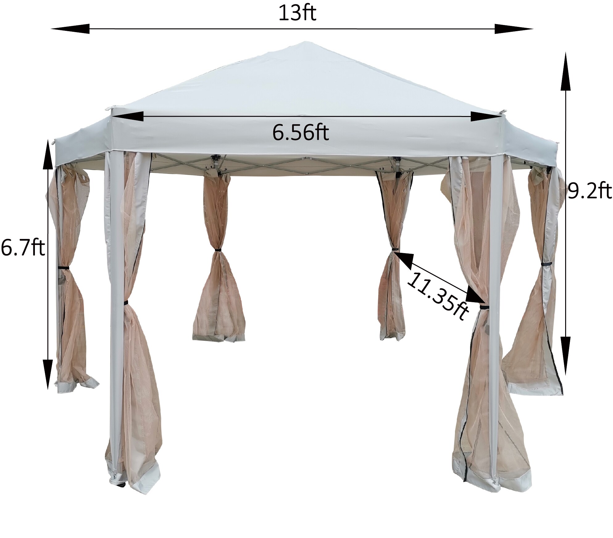 JIMSMAISON BOWSCG01LG Wood-Resin-Gazebos - View #3