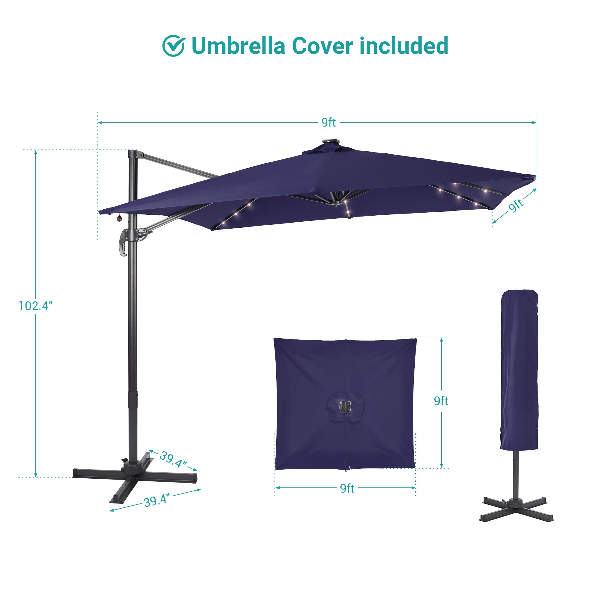 ACEGOSES LW-99BL-LED Umbrellas-2 - View #2
