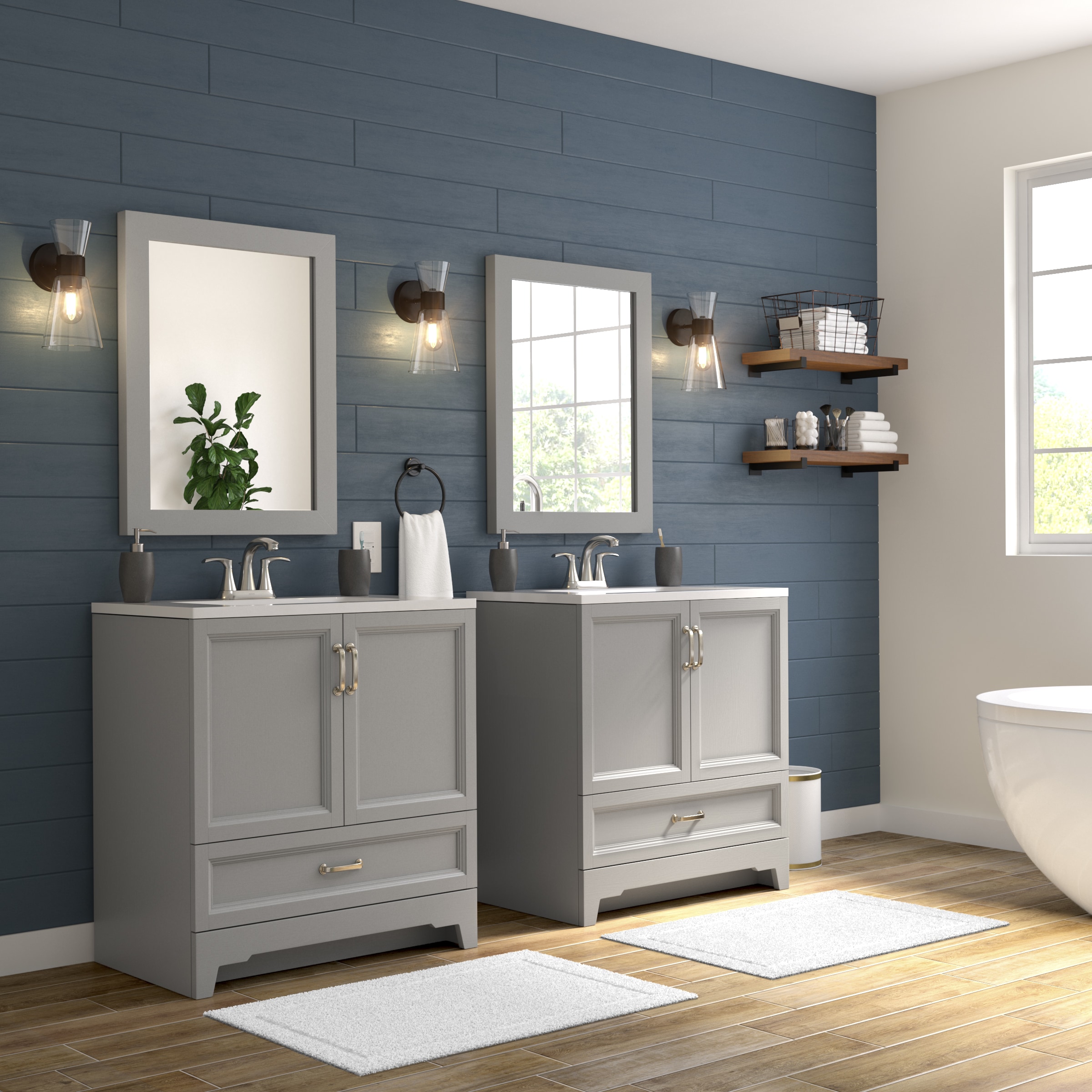 Style Selections Davies Gray Vanity Bathroom Collection