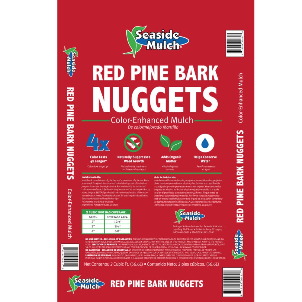 Image of red pine bark nuggets red