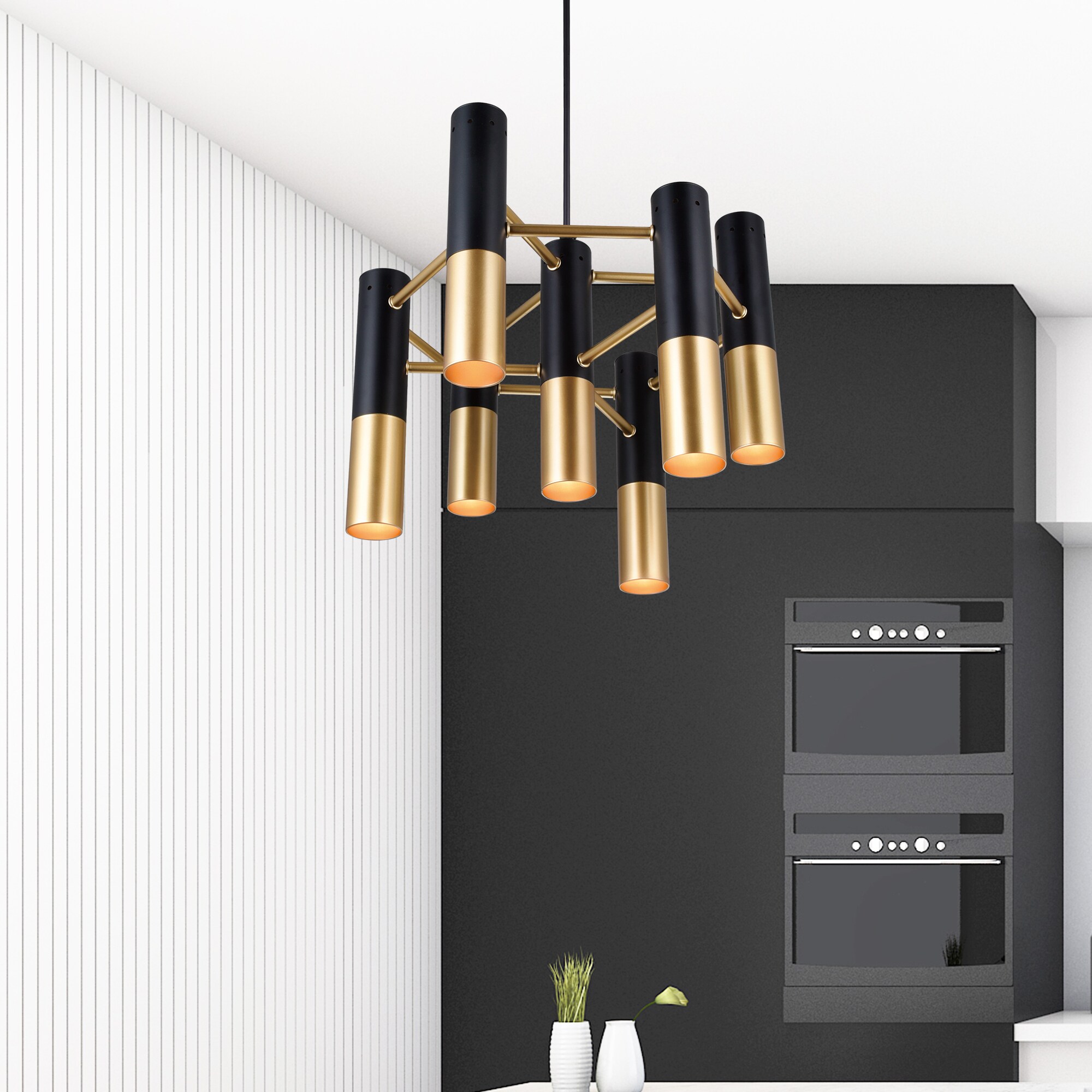 CWI Lighting 1015P17-7-129 Anem 7 -Light Matte Multiple colors Transitional For Use in Bathrooms, Bedrooms, Dining Rooms, Foyers, Kitchens, Living Rooms Chandelier