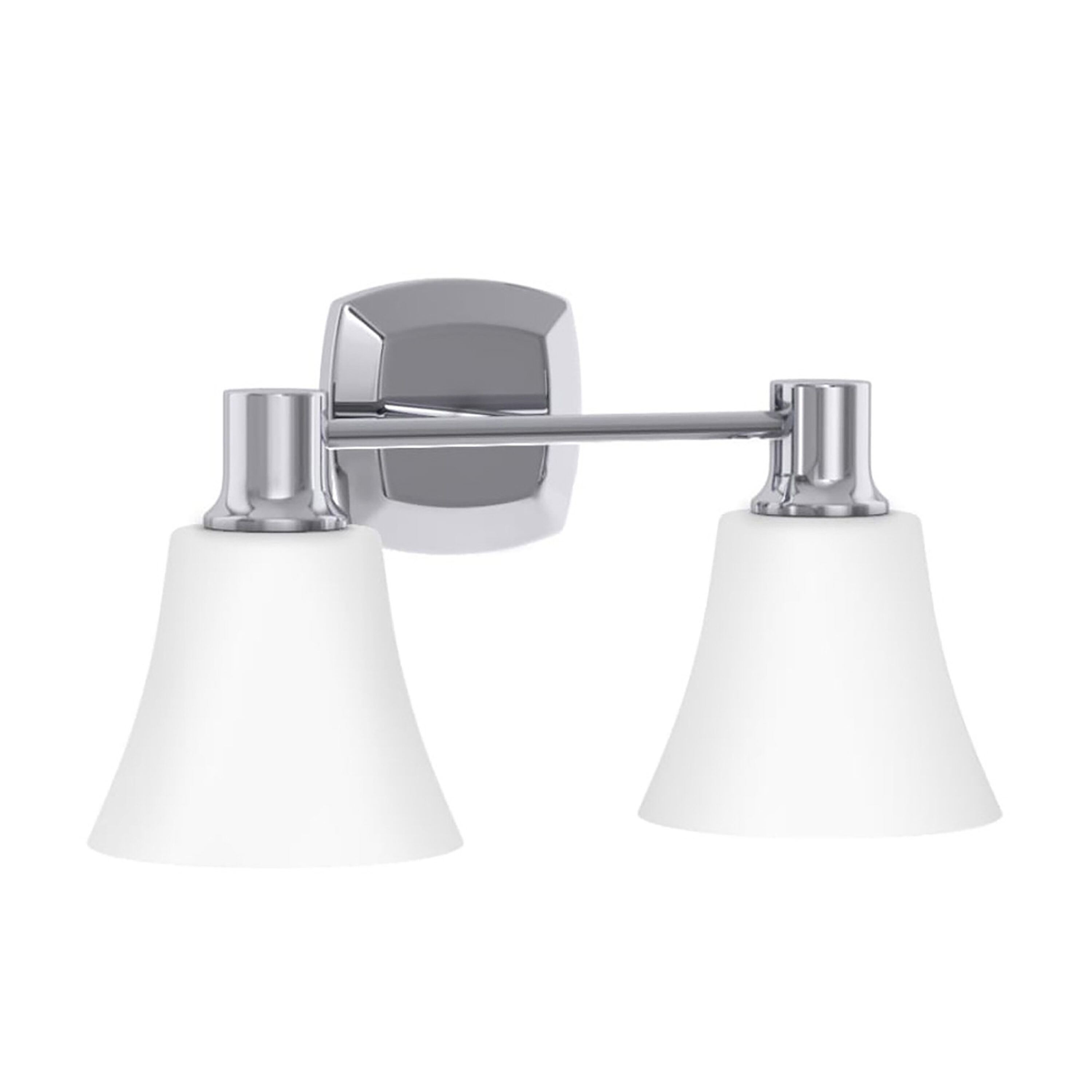 Signature Hardware 427995 Southern Shores 16-in 2-Light Polished Chrome Modern/Contemporary Vanity Light