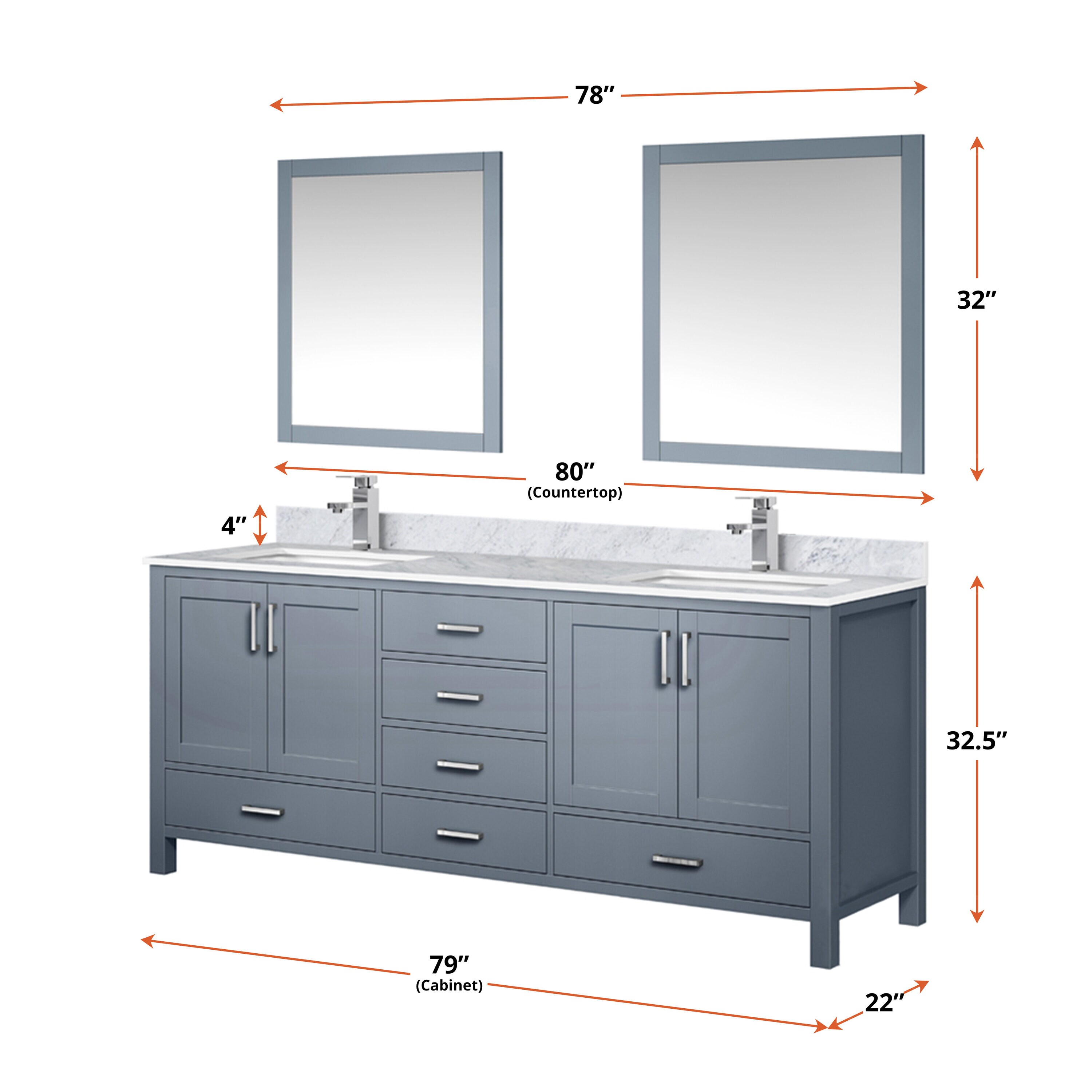Lexora LJ342280DB00000 vanities - View #6
