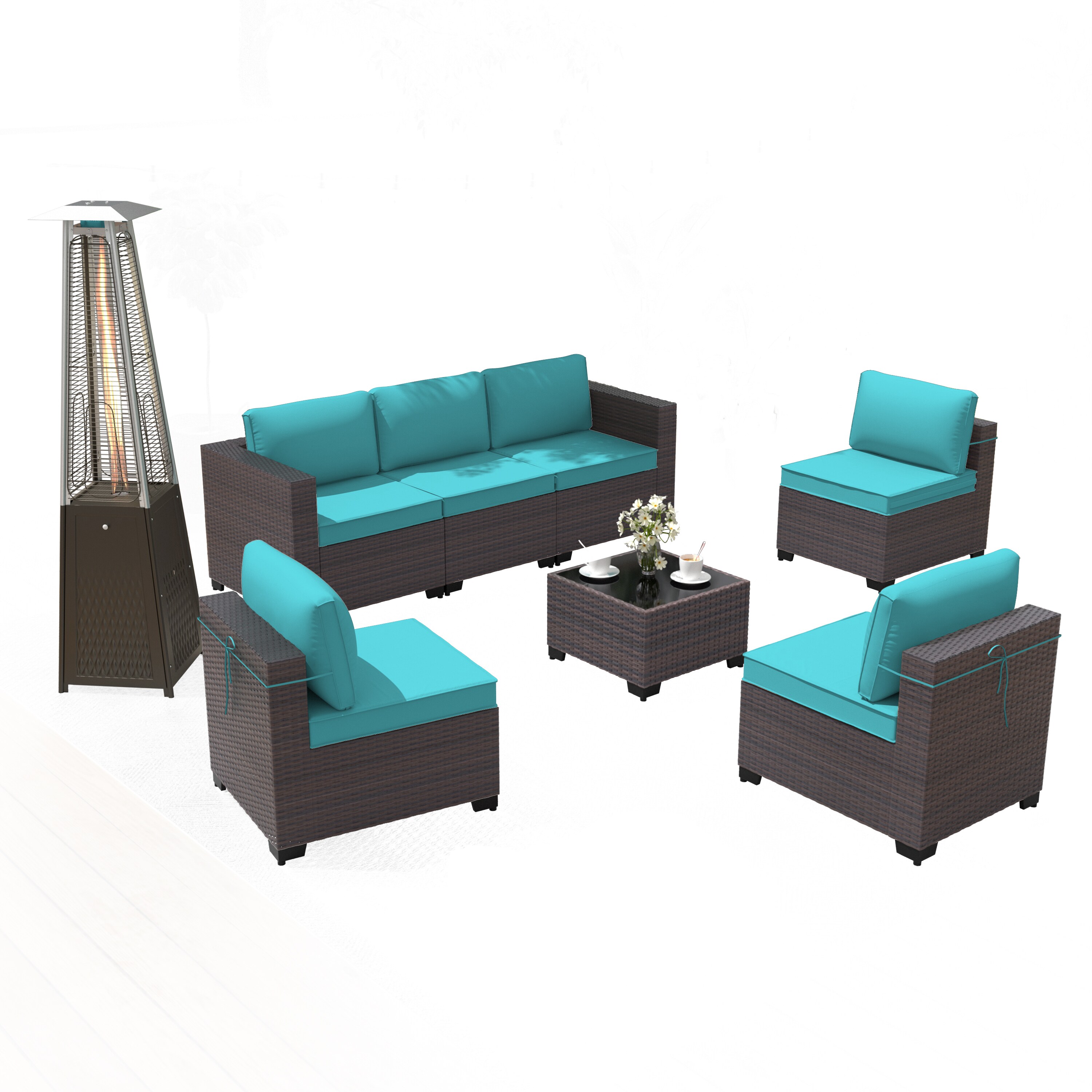 ALAULM LS-7PCS+PH-BLUE Patio-Conversation-Sets - View #8