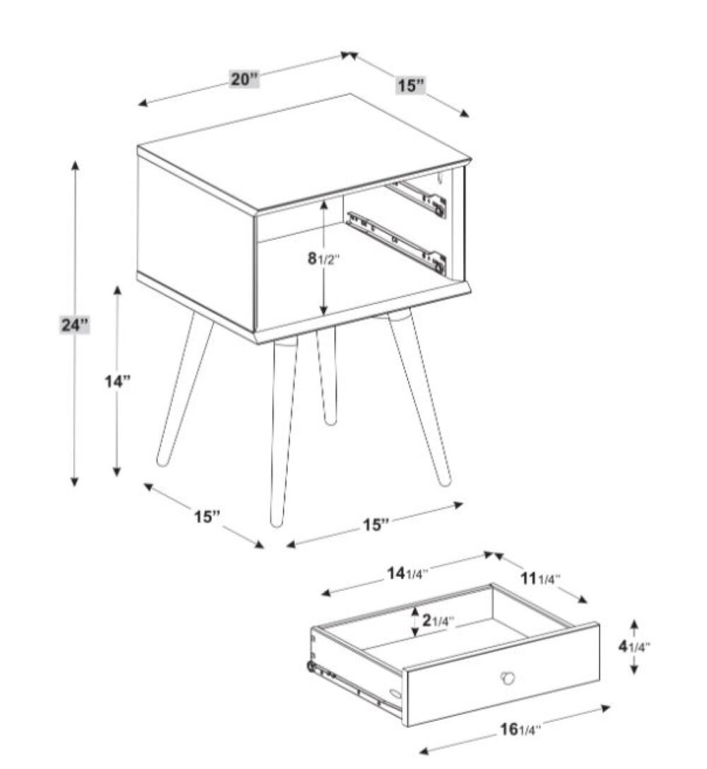 Camaflexi MD1009 nightstands - View #8