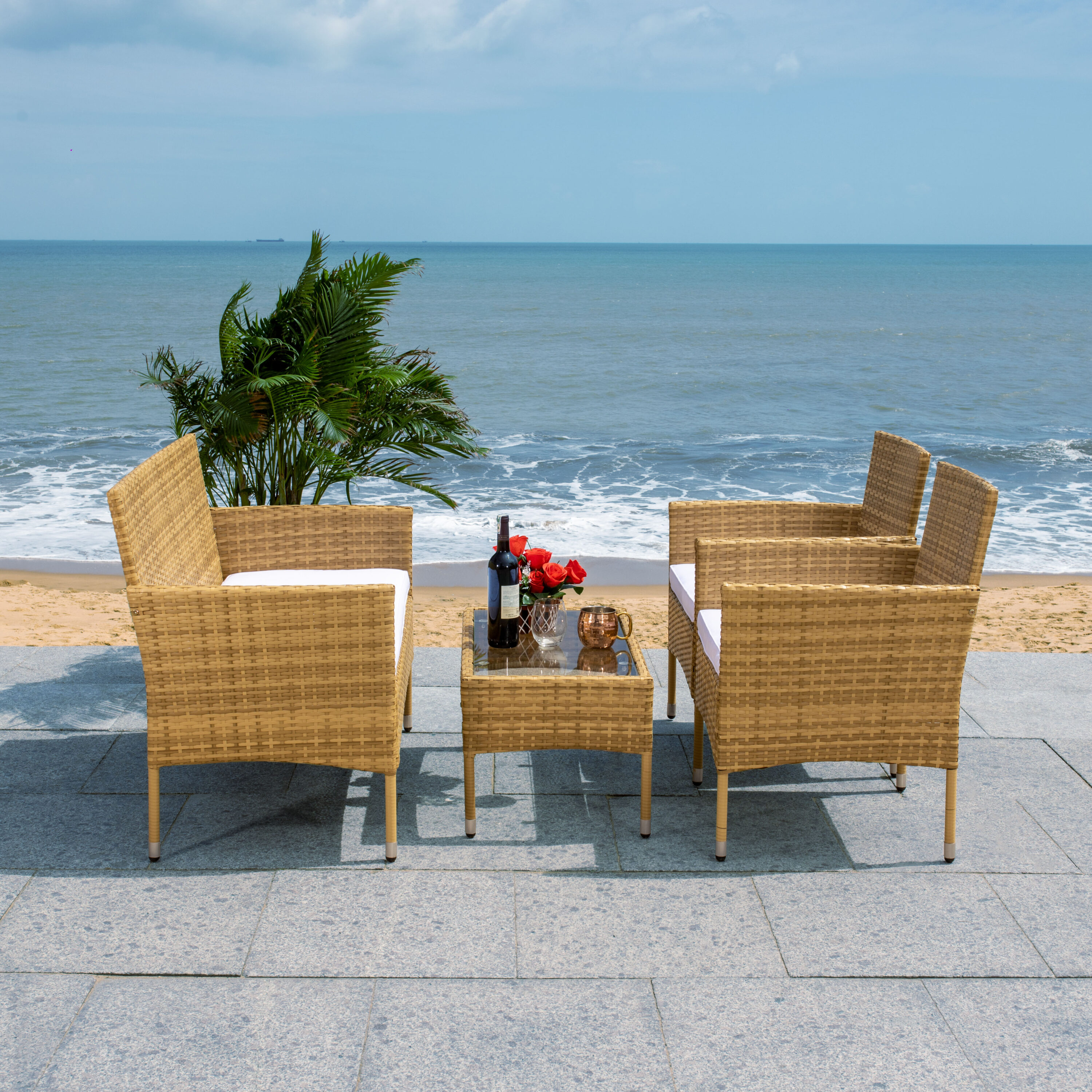 Safavieh PAT7504D Patio-Conversation-Sets - View #10