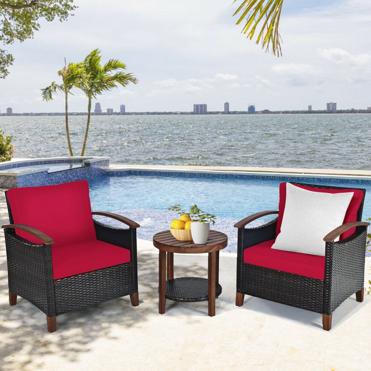WELLFOR OUJN65226RE Patio-Conversation-Sets - View #4