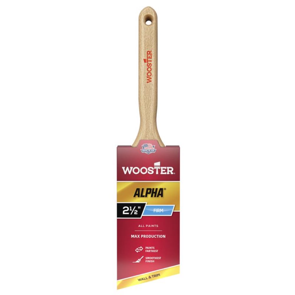 Wooster  Alpha 2 1/2 in. Firm Angle Paint Brush