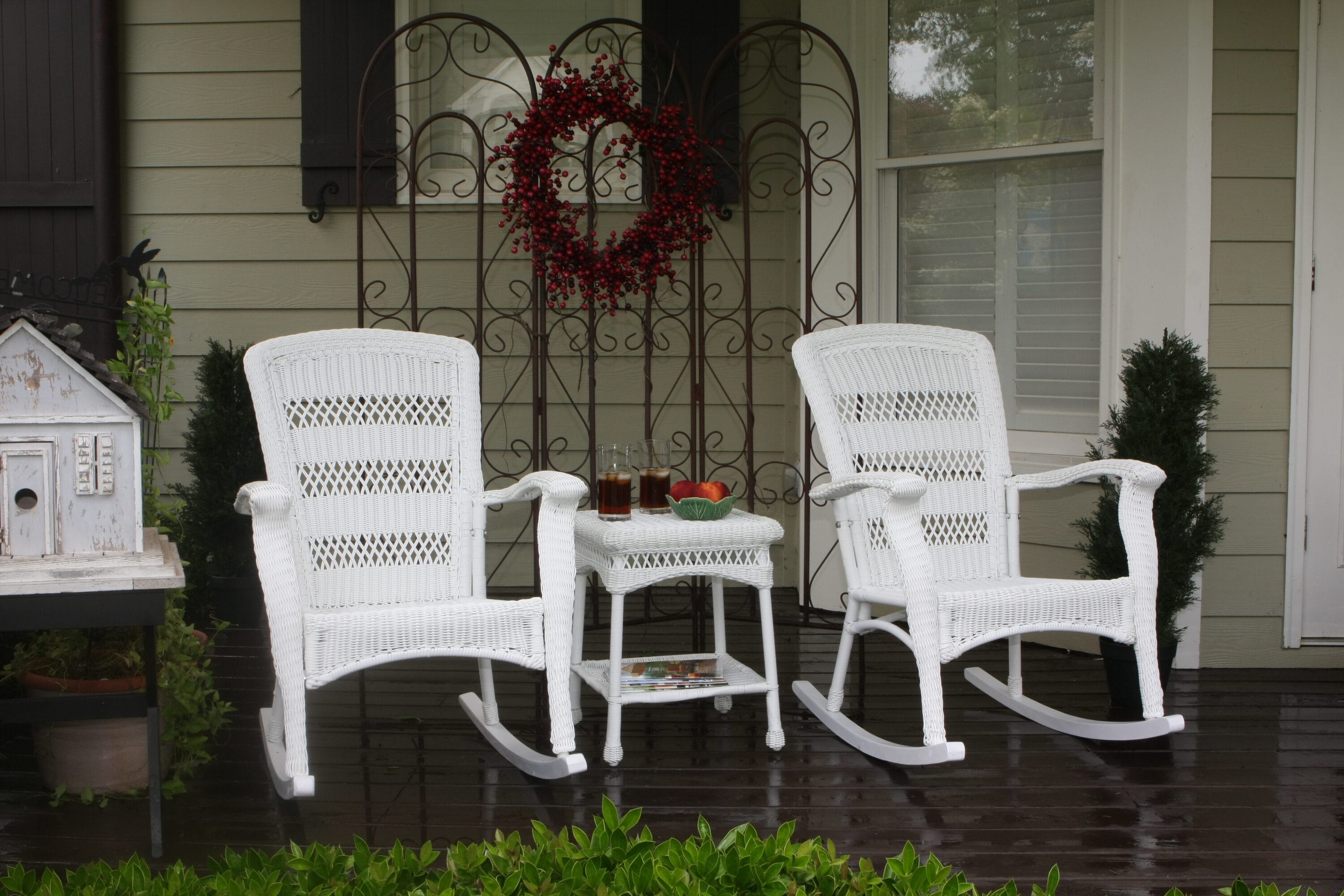 Tortuga Outdoor PSR2-P-WH Patio-Conversation-Sets - View #8